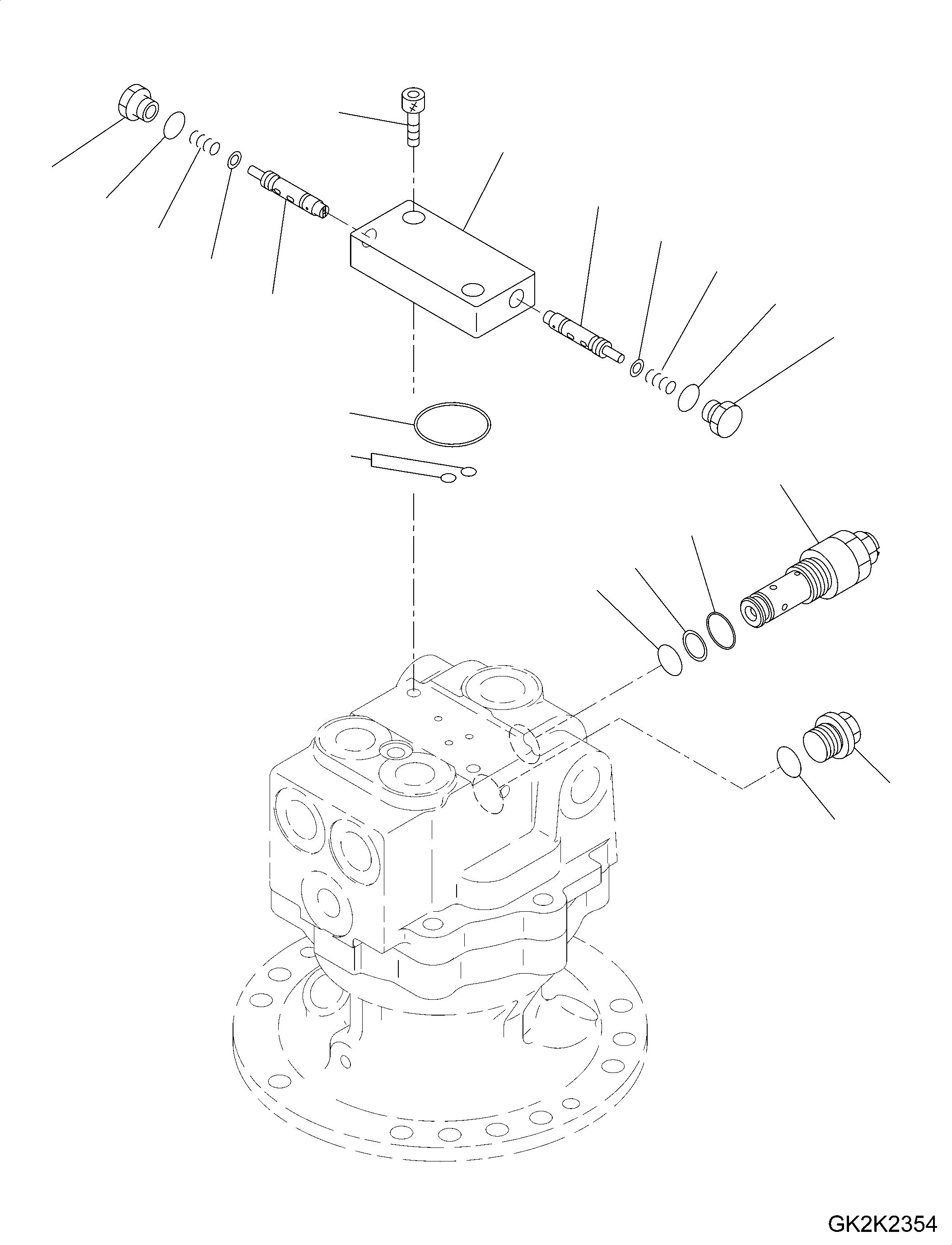 Excavators Komatsu / PW148-10 S/N H52051-UP(PW14810H) / Swing Machinery and Motor, Swing Motor, Inner Parts (3/3)(N002006 : N1210-001006)