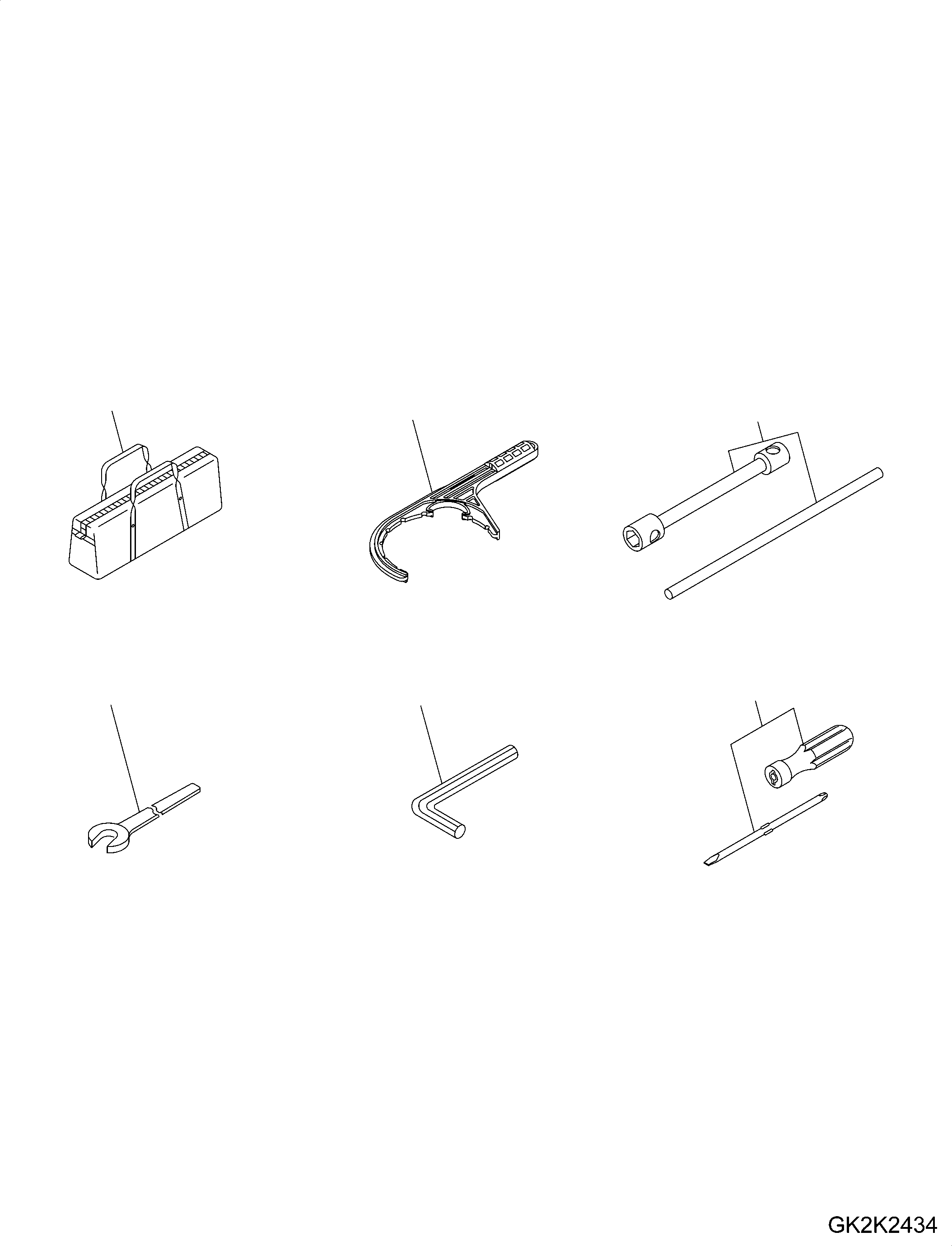 Excavators Komatsu / PW148-10 S/N H52051-UP(PW14810H) / Tool Kit, Standard(V001001 : V0300-001001)