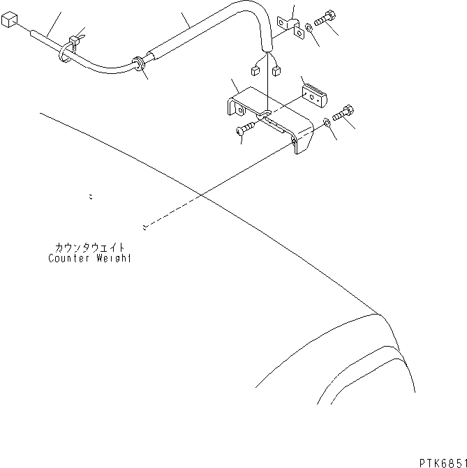 Komatsu parts book diagram for PW150ES-6K S/N K30001-UP: REAR REGISTRATION (ITALIAN SPEC.)