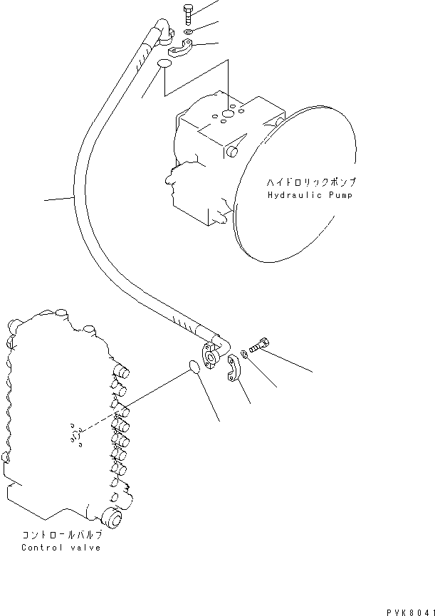 Komatsu parts book diagram for PW150ES-6K S/N K30001-UP: DELIVERY LINE