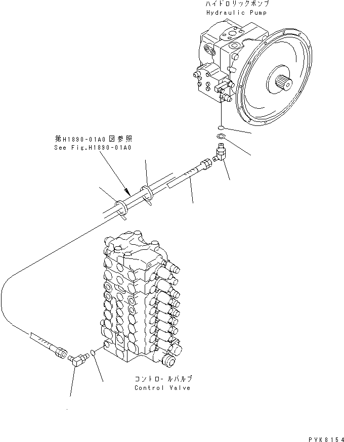 Komatsu parts book diagram for PW150ES-6K S/N K30001-UP: L.S. LINE