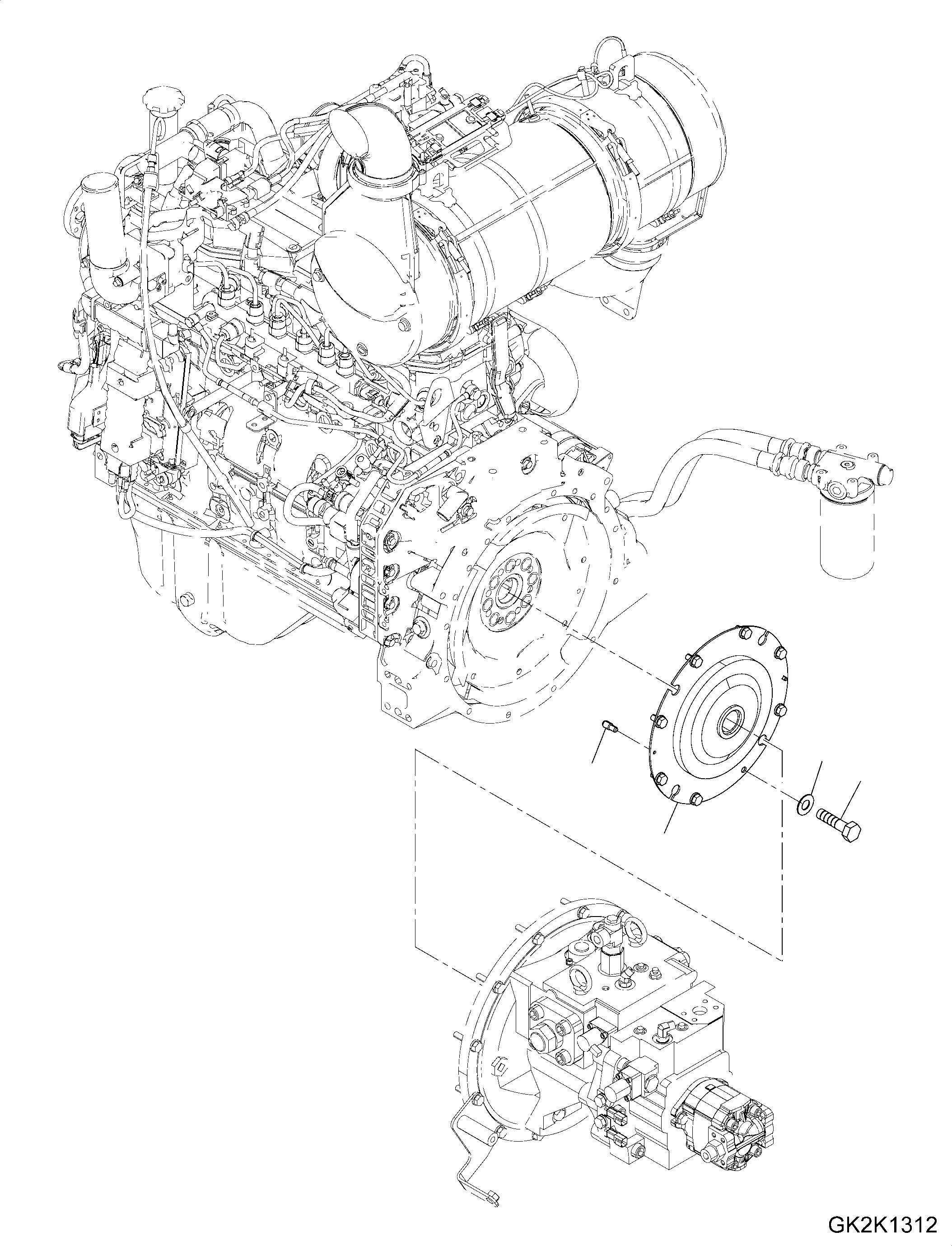 Excavators Komatsu / PW180-10 S/N H60051-UP(PW18010H) / Damper, Mounting(B004001 : B0600-001001)