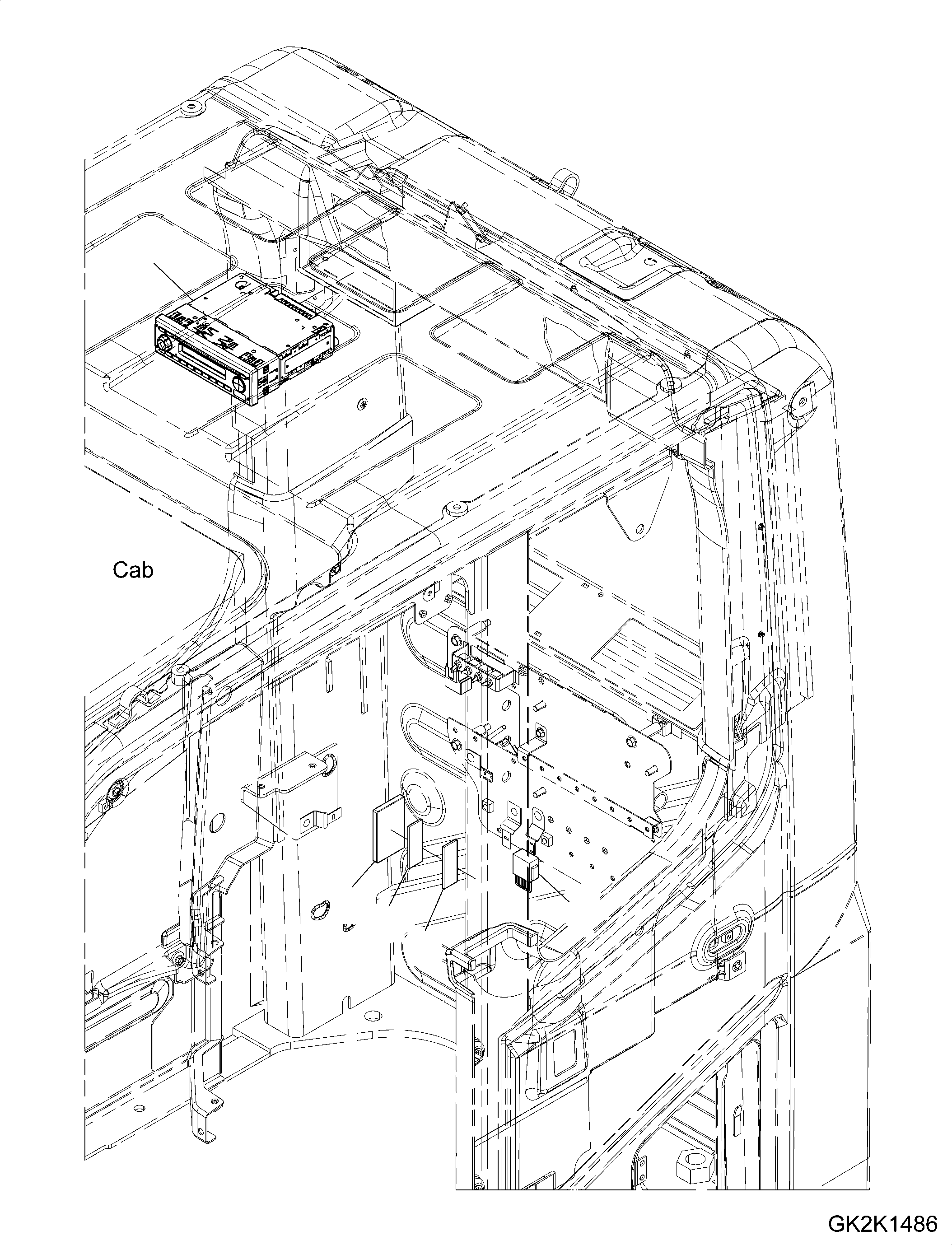 Excavators Komatsu / PW180-10 S/N H60051-UP(PW18010H) / Radio, 12V, with CD(K003001 : K0185-001001)