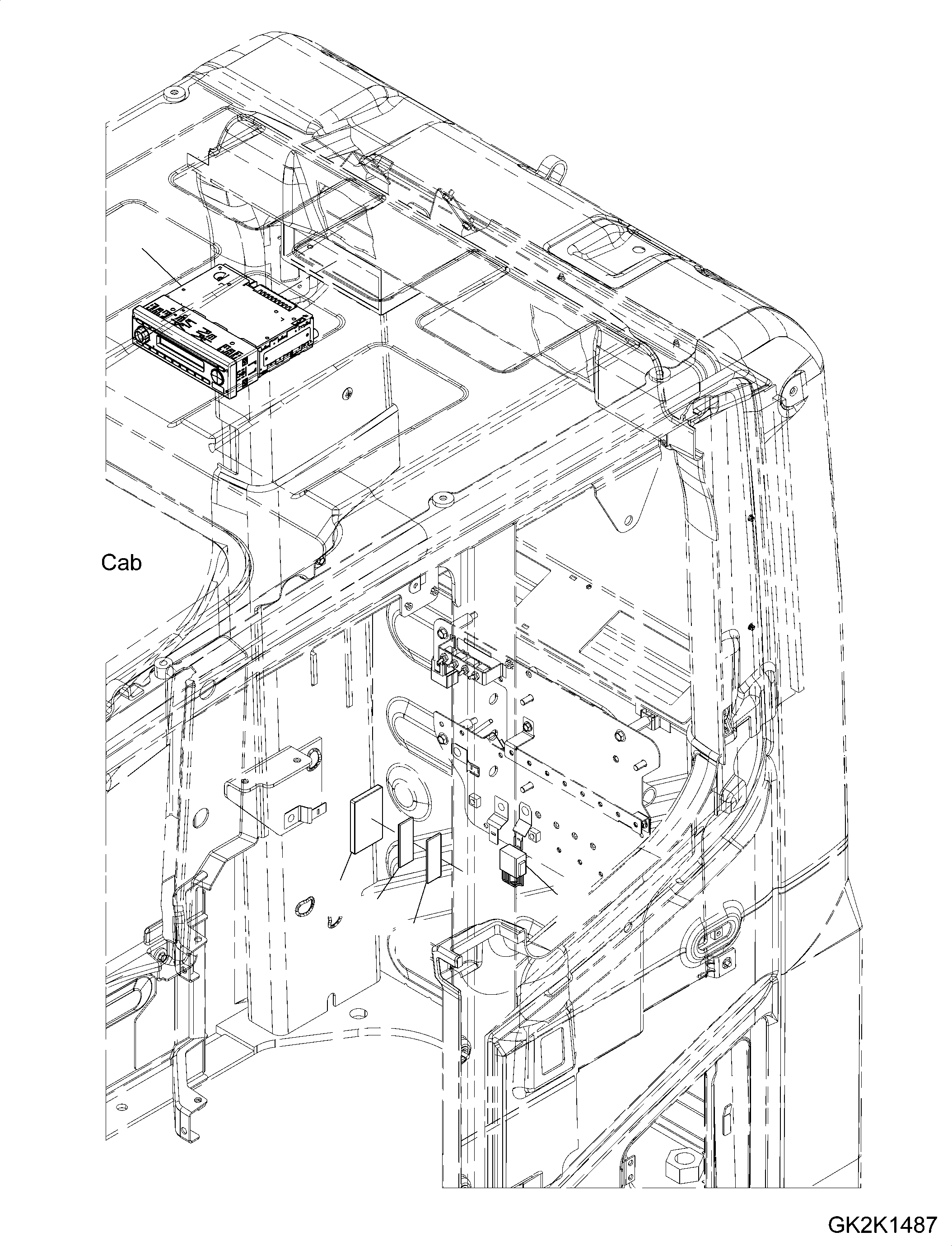 Excavators Komatsu / PW180-10 S/N H60051-UP(PW18010H) / Radio, 24V, with CD(K004001 : K0185-002001)