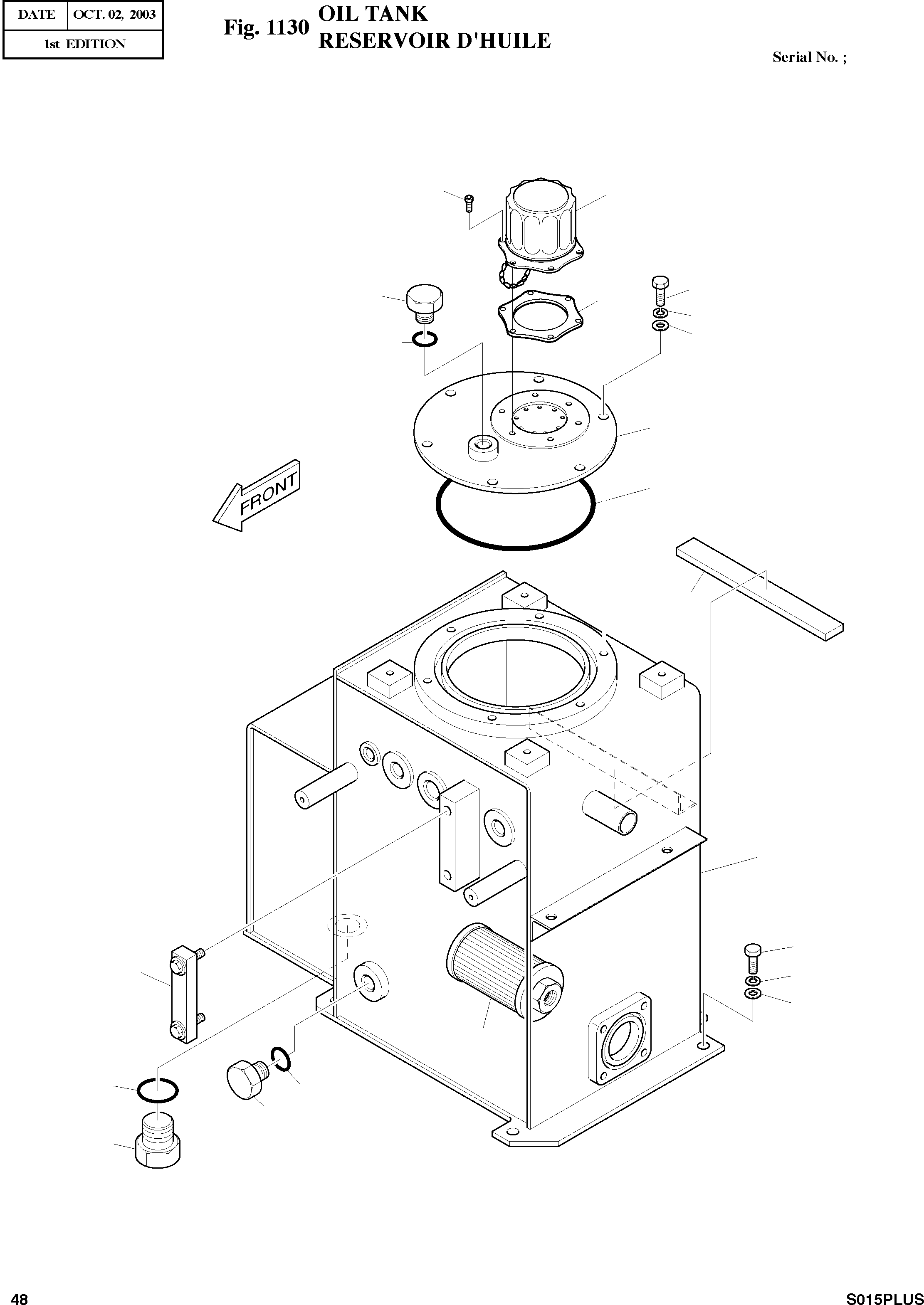 Other: DOOSAN-DAEWOO / SOLAR 015PLUS (S/N. 20001 ~ )(S015P-C) / OIL TANK(1130 : 1130)