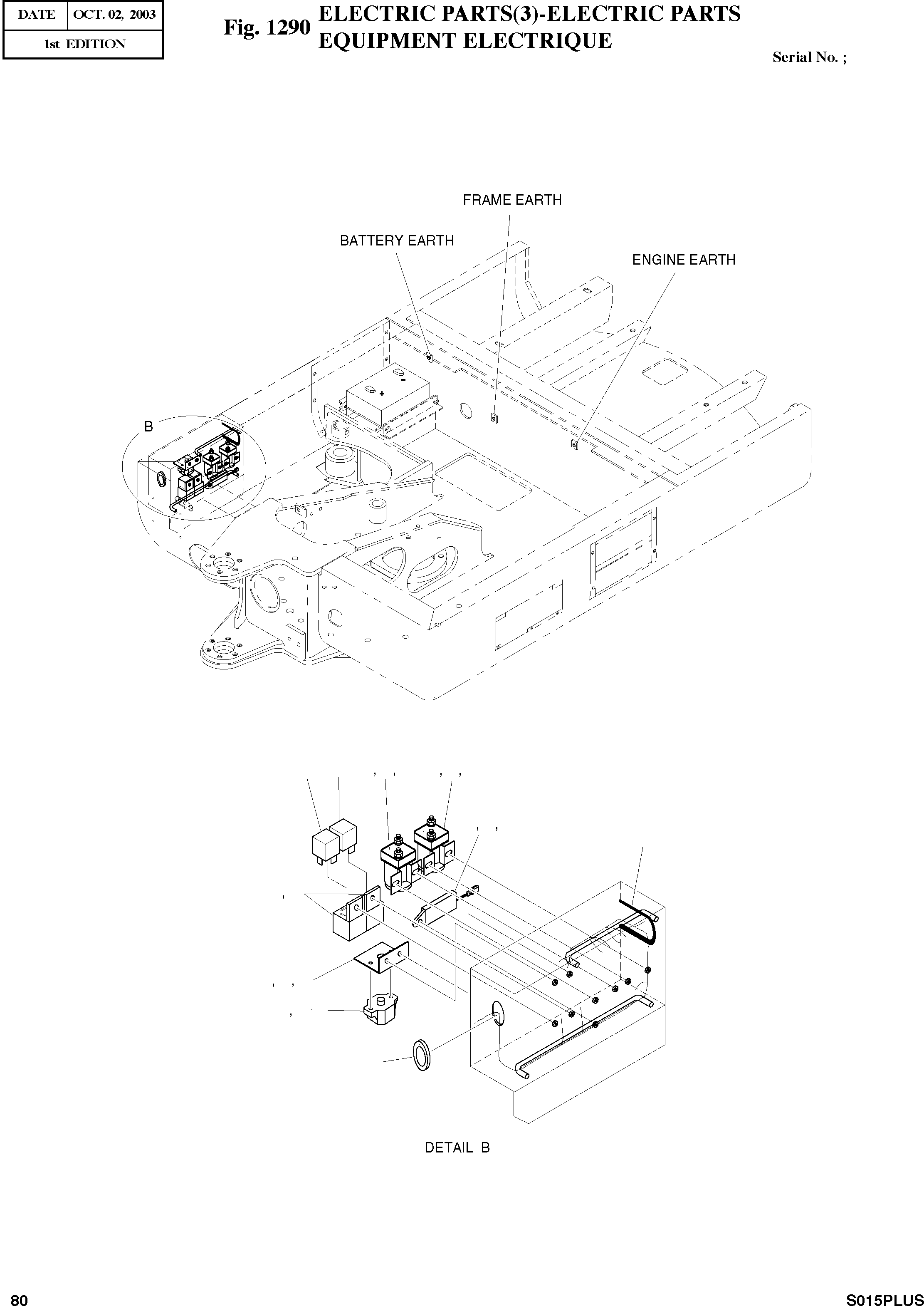 Other: DOOSAN-DAEWOO / SOLAR 015PLUS (S/N. 20001 ~ )(S015P-C) / ELECTRIC PARTS(3)-ELECTRIC PARTS(1290 : 1290)