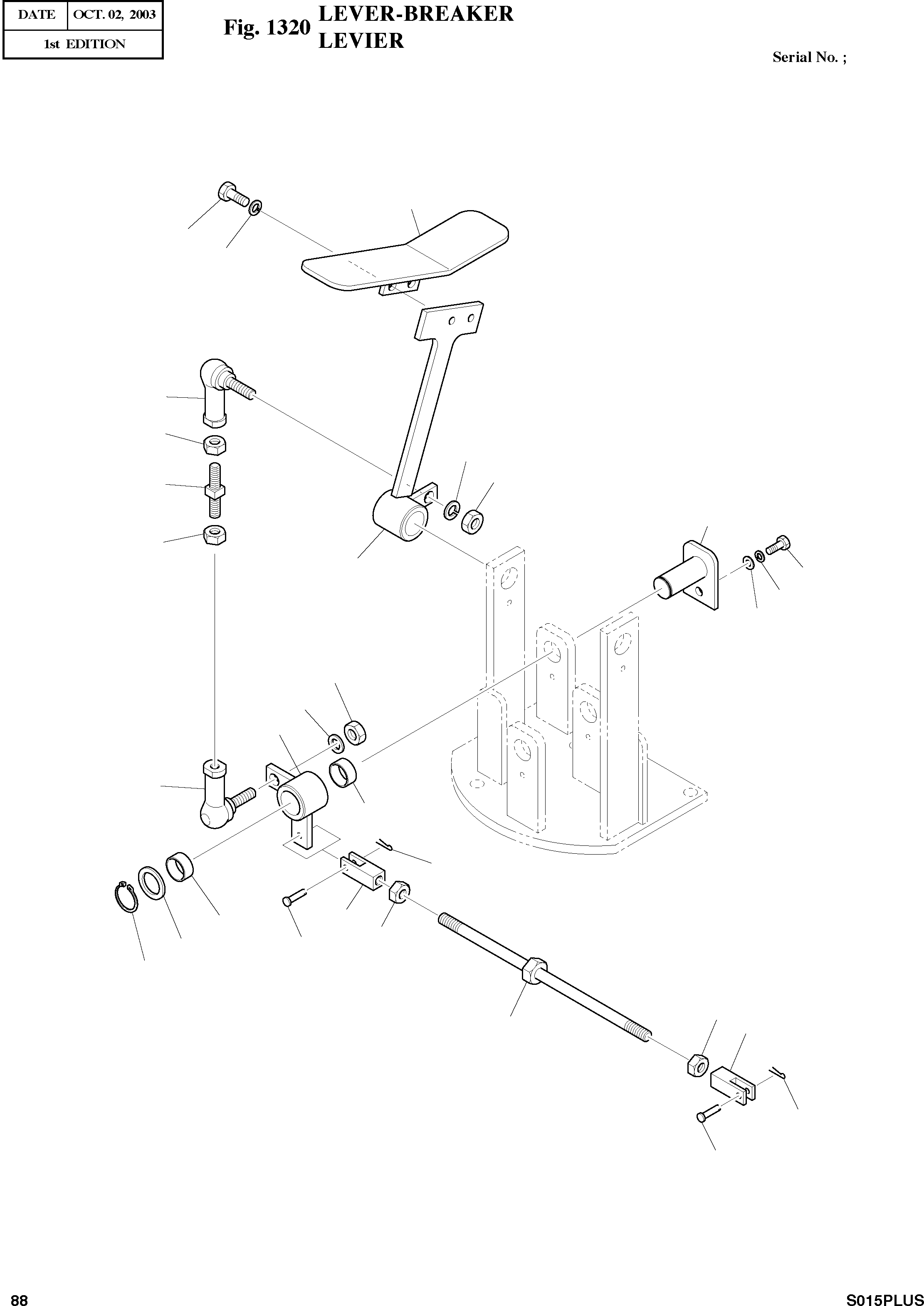Other: DOOSAN-DAEWOO / SOLAR 015PLUS (S/N. 20001 ~ )(S015P-C) / LEVER-BREAKER(1320 : 1320)