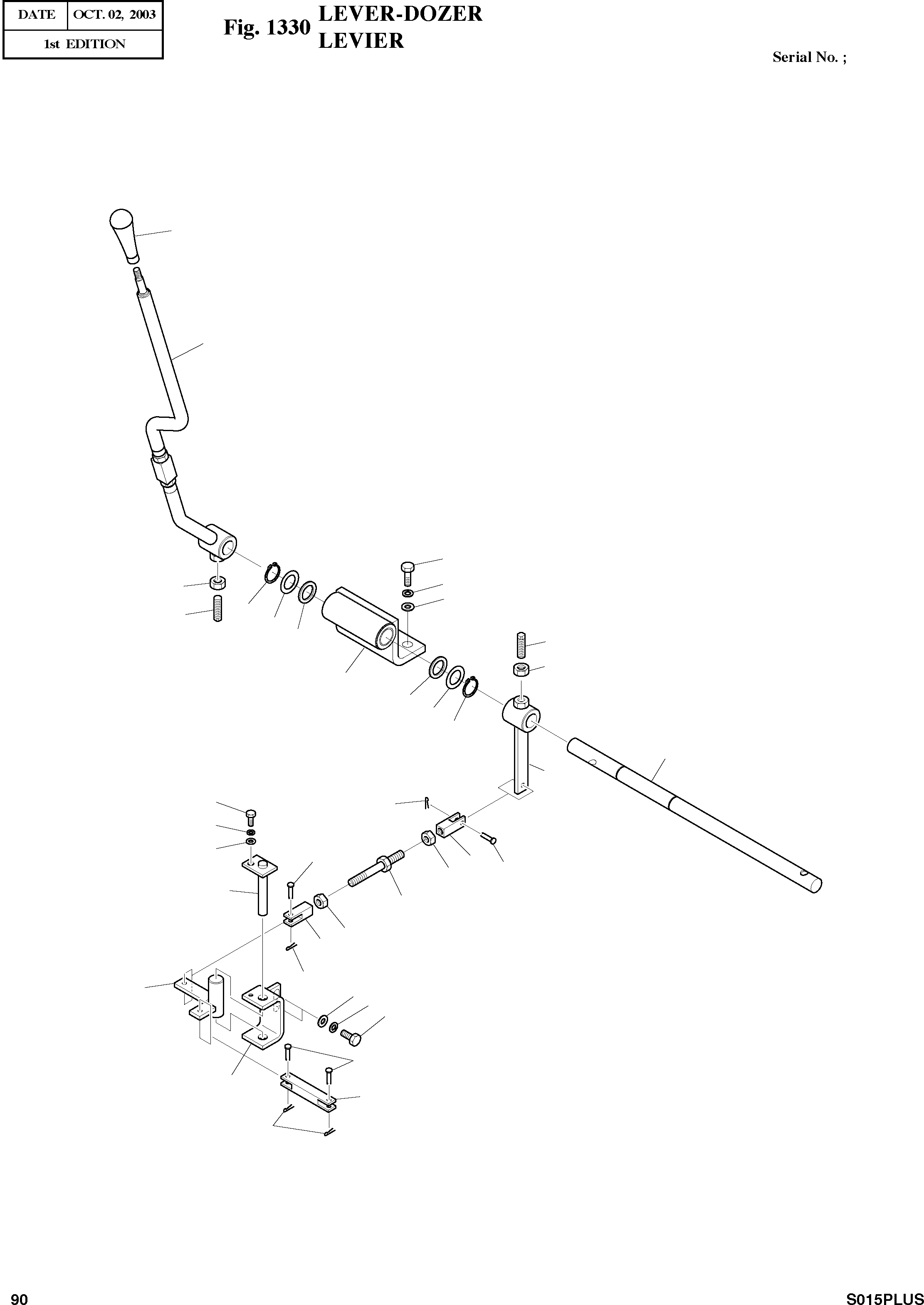 Other: DOOSAN-DAEWOO / SOLAR 015PLUS (S/N. 20001 ~ )(S015P-C) / LEVER-DOZER(1330 : 1330)