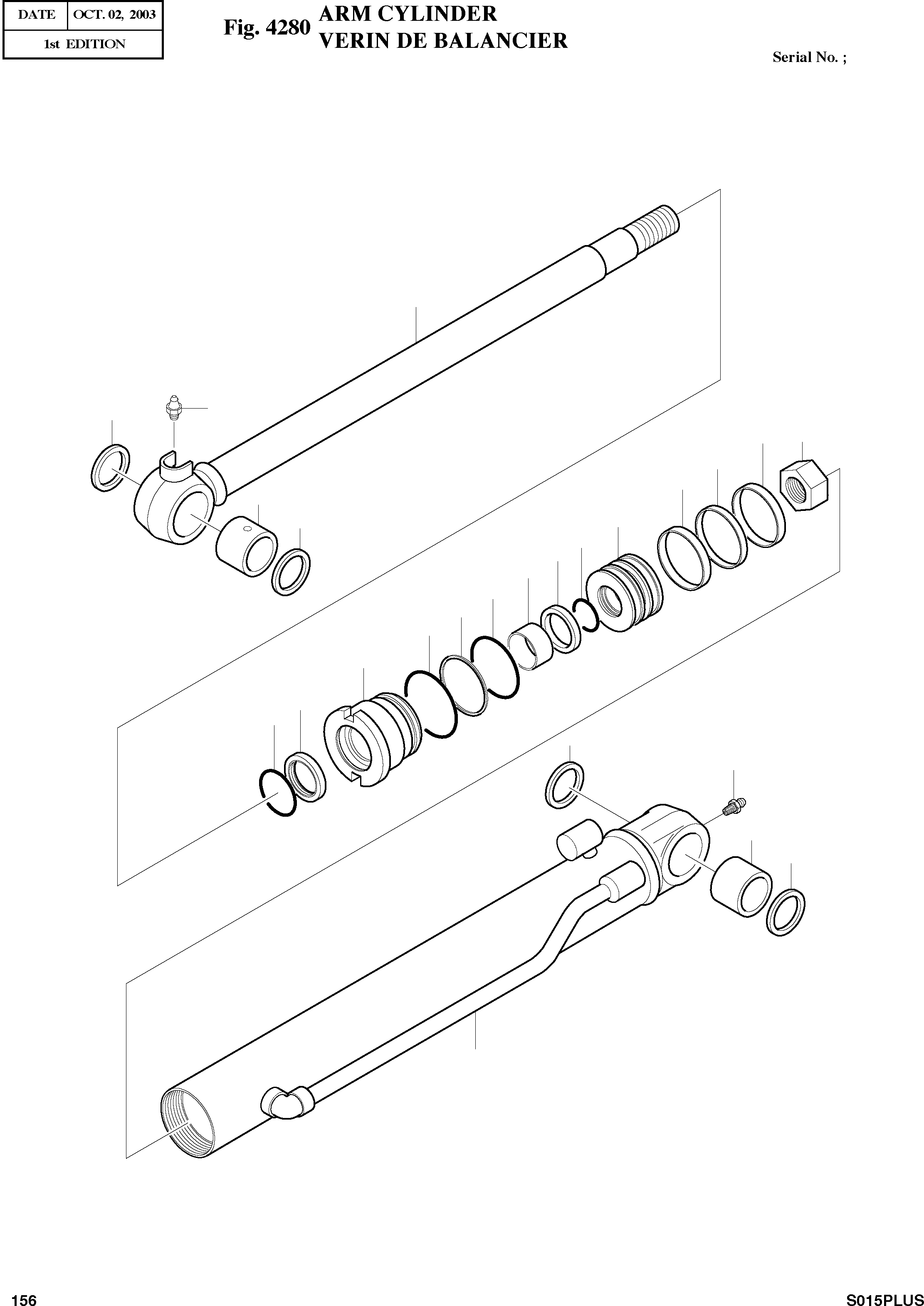 Other: DOOSAN-DAEWOO / SOLAR 015PLUS (S/N. 20001 ~ )(S015P-C) / ARM CYLINDER(4280 : 4280)