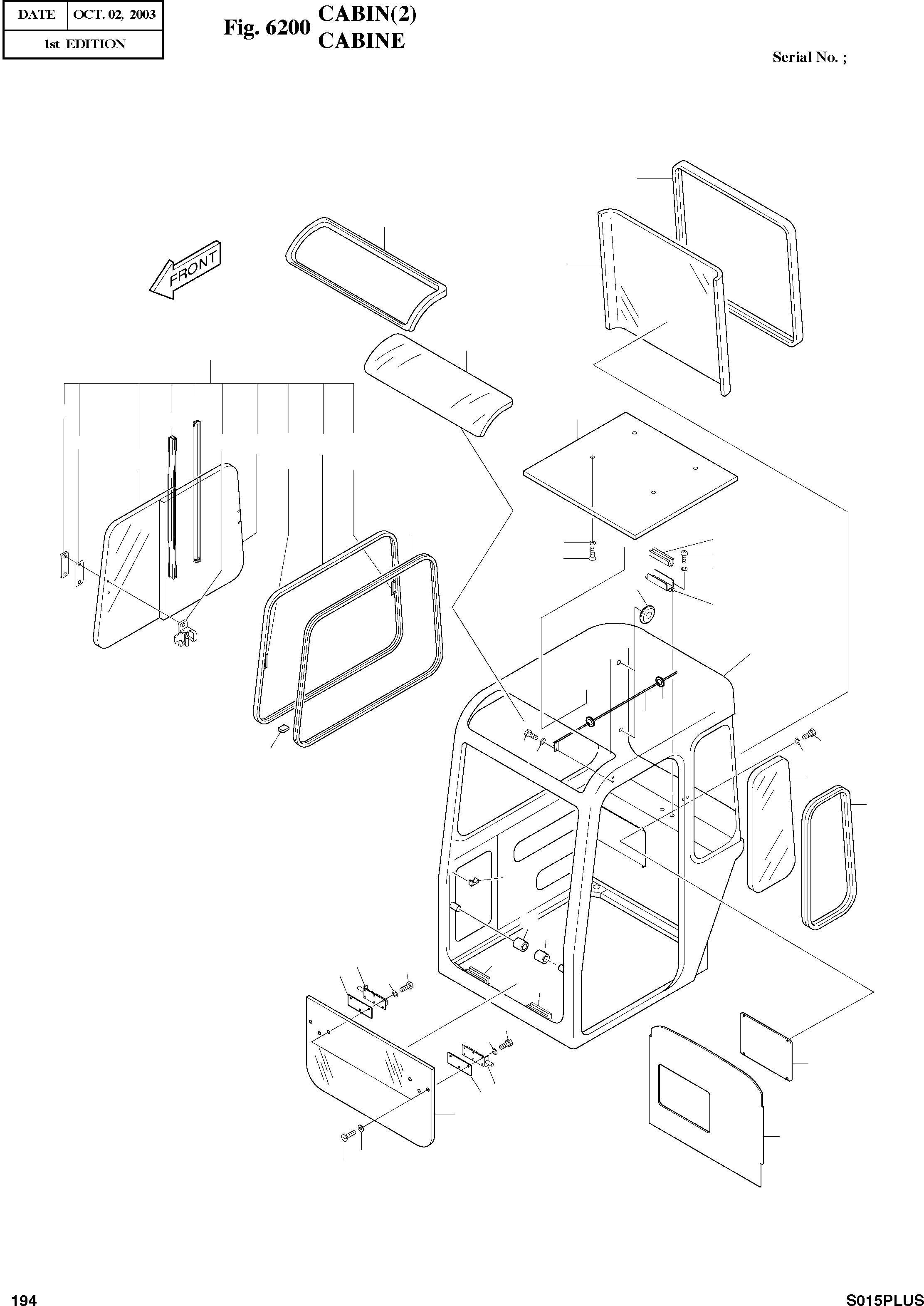 Other: DOOSAN-DAEWOO / SOLAR 015PLUS (S/N. 20001 ~ )(S015P-C) / CABIN(2)(6200 : 6200)