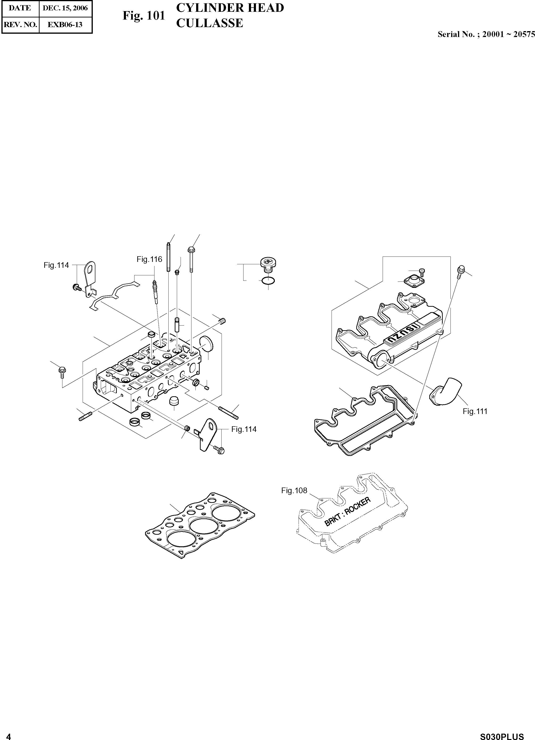 Other: DOOSAN-DAEWOO / SOLAR 030PLUS (S/N. 20001 ~ )(S030p-c) / CYLINDER HEAD(101 : 101)