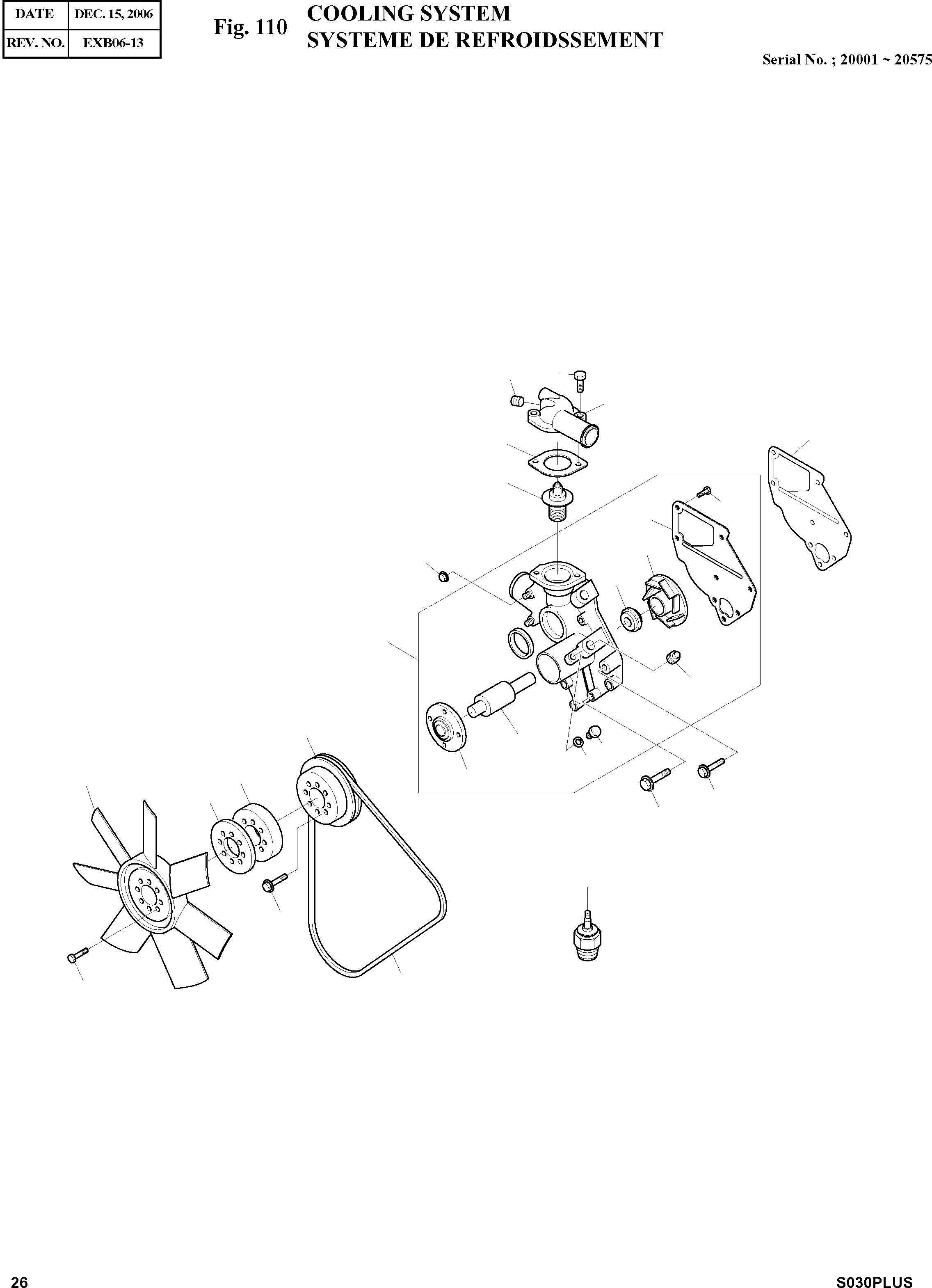 Other: DOOSAN-DAEWOO / SOLAR 030PLUS (S/N. 20001 ~ )(S030p-c) / COOLING SYSTEM(110 : 110)