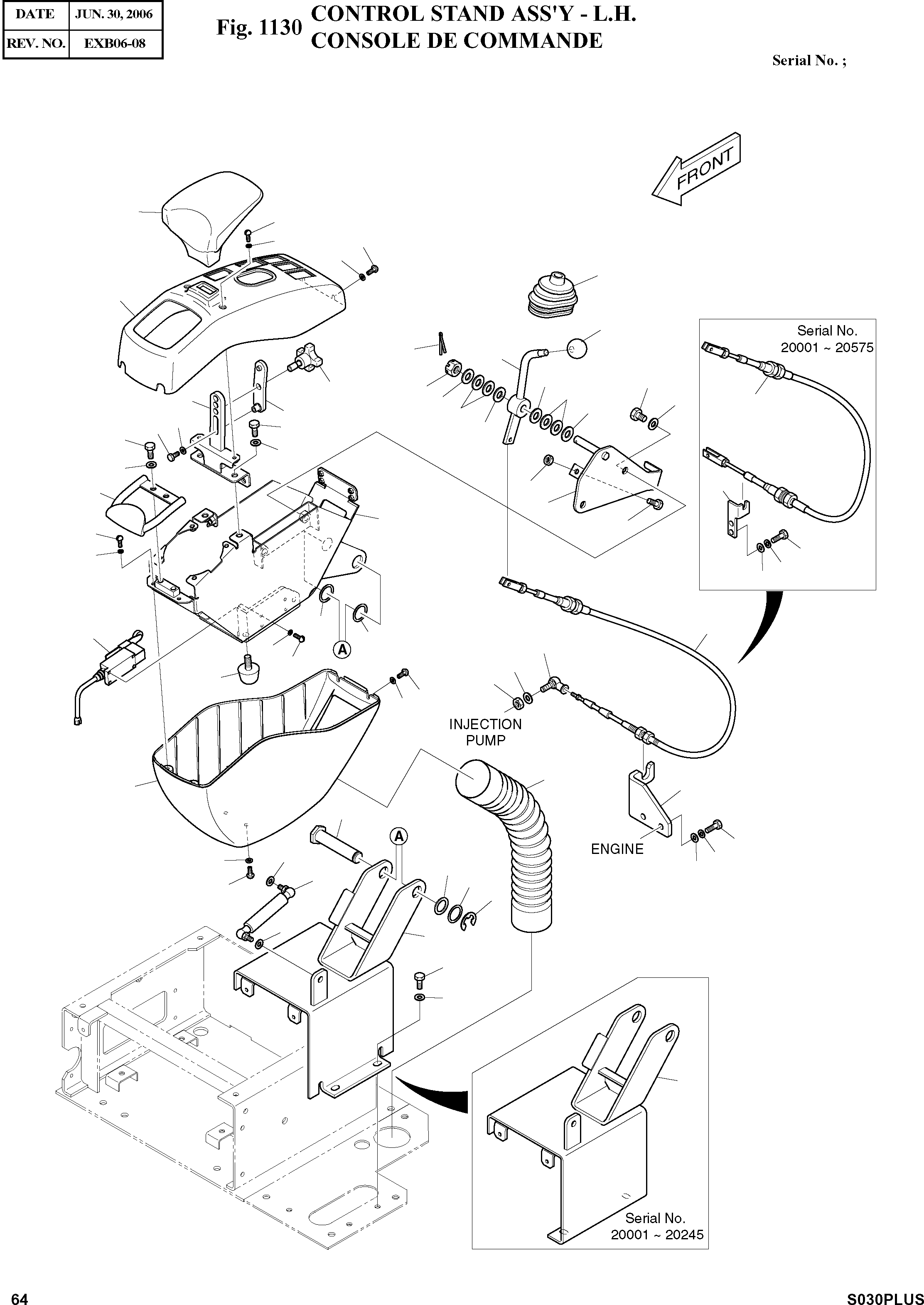 Other: DOOSAN-DAEWOO / SOLAR 030PLUS (S/N. 20001 ~ )(S030p-c) / CONTROL STAND ASS