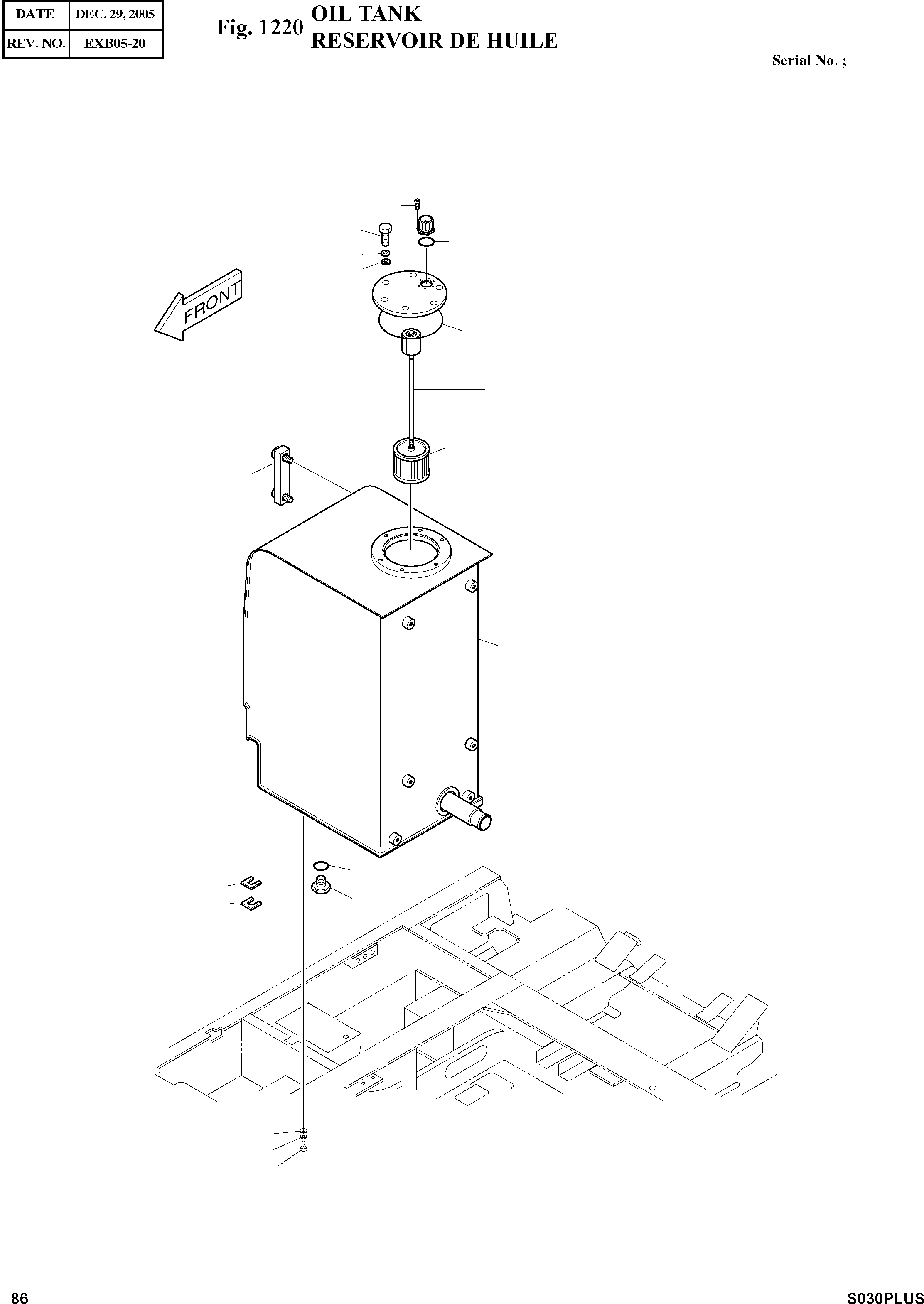 Other: DOOSAN-DAEWOO / SOLAR 030PLUS (S/N. 20001 ~ )(S030p-c) / OIL TANK(1220 : 1220)