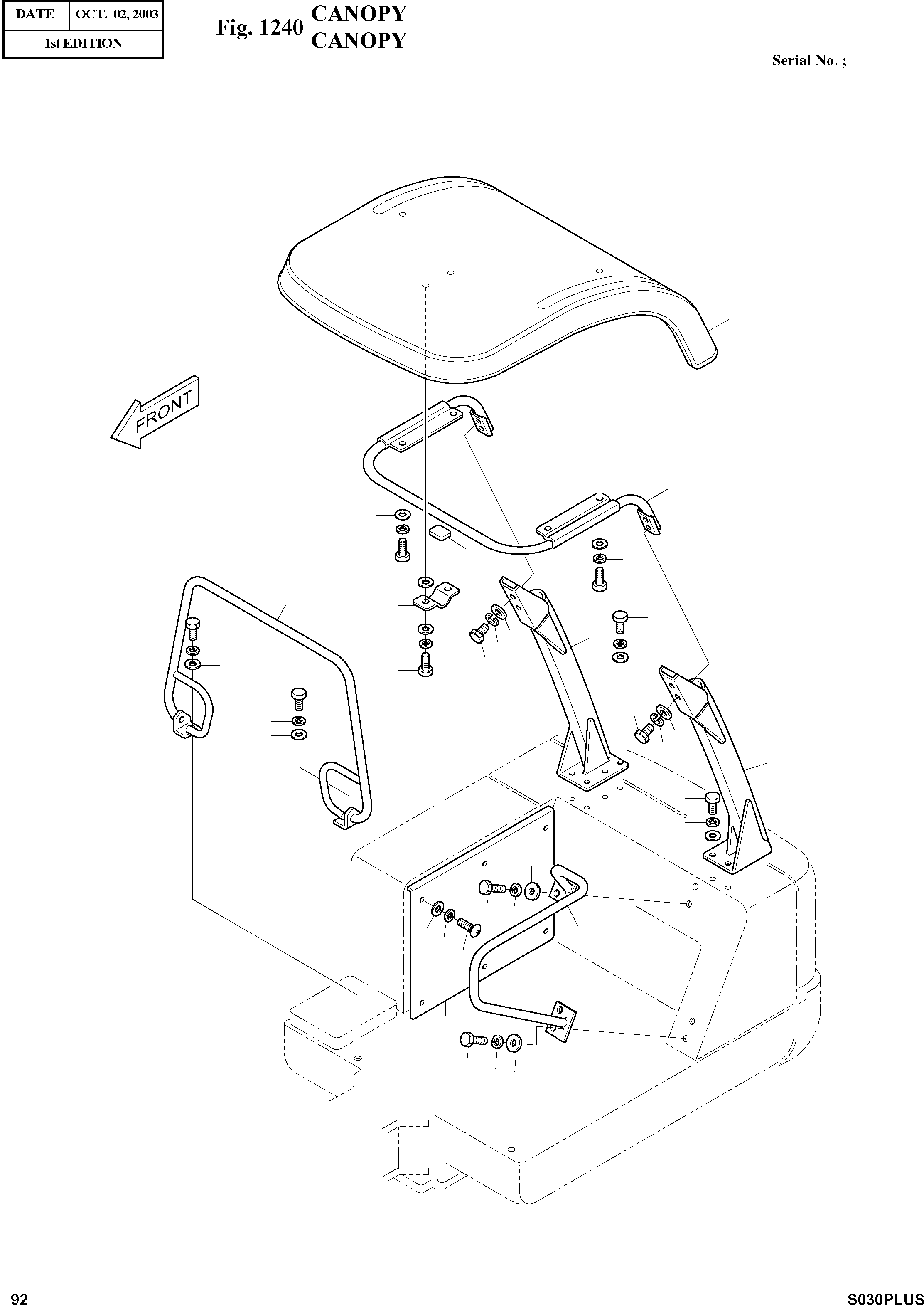 Other: DOOSAN-DAEWOO / SOLAR 030PLUS (S/N. 20001 ~ )(S030p-c) / CANOPY(1240 : 1240)