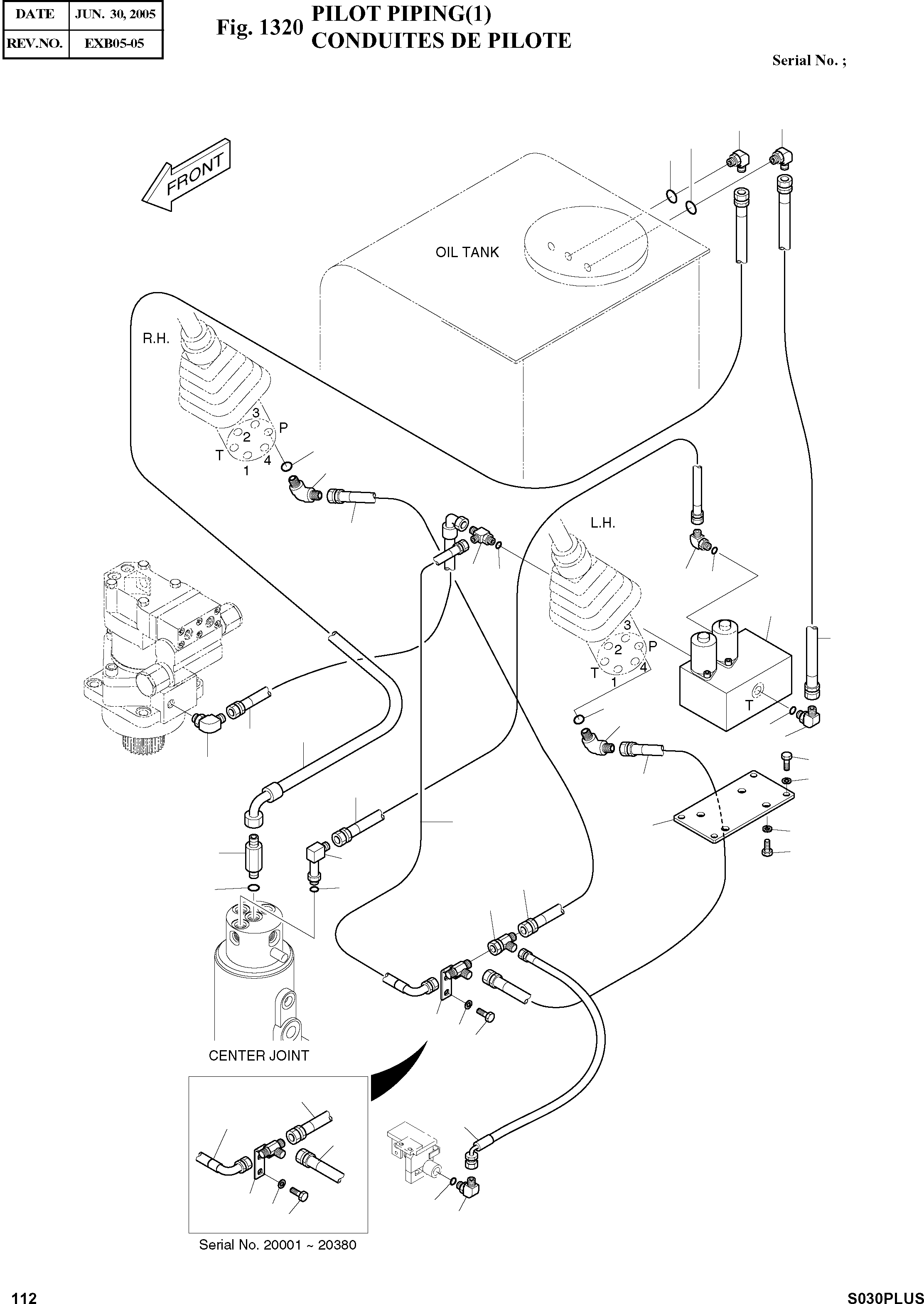 Other: DOOSAN-DAEWOO / SOLAR 030PLUS (S/N. 20001 ~ )(S030p-c) / PILOT PIPING(1)(1320 : 1320)