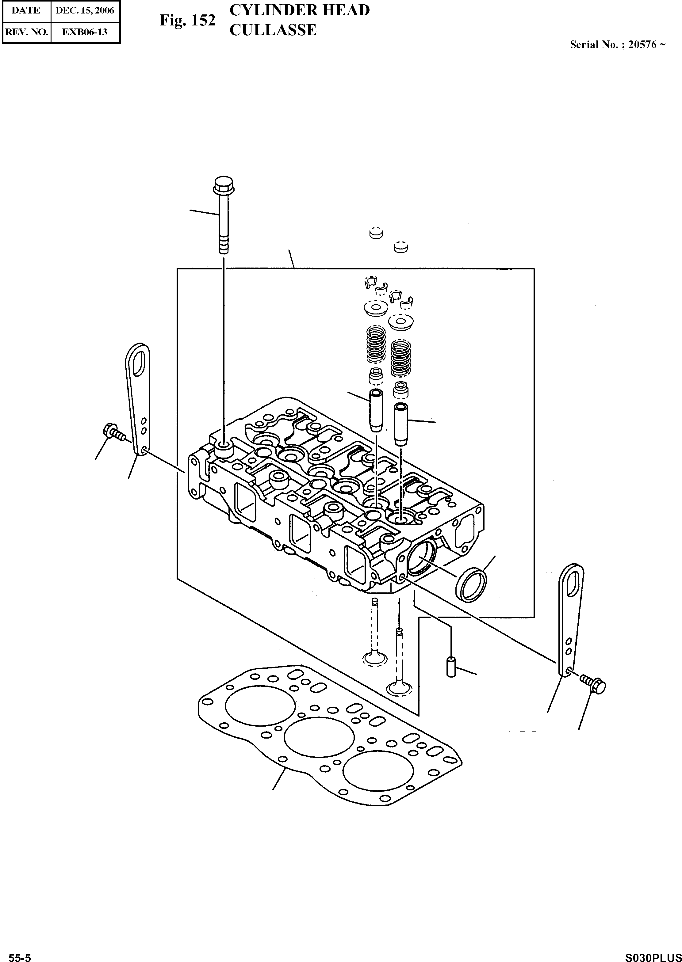 Other: DOOSAN-DAEWOO / SOLAR 030PLUS (S/N. 20001 ~ )(S030p-c) / CYLINDER HEAD(152 : 152)