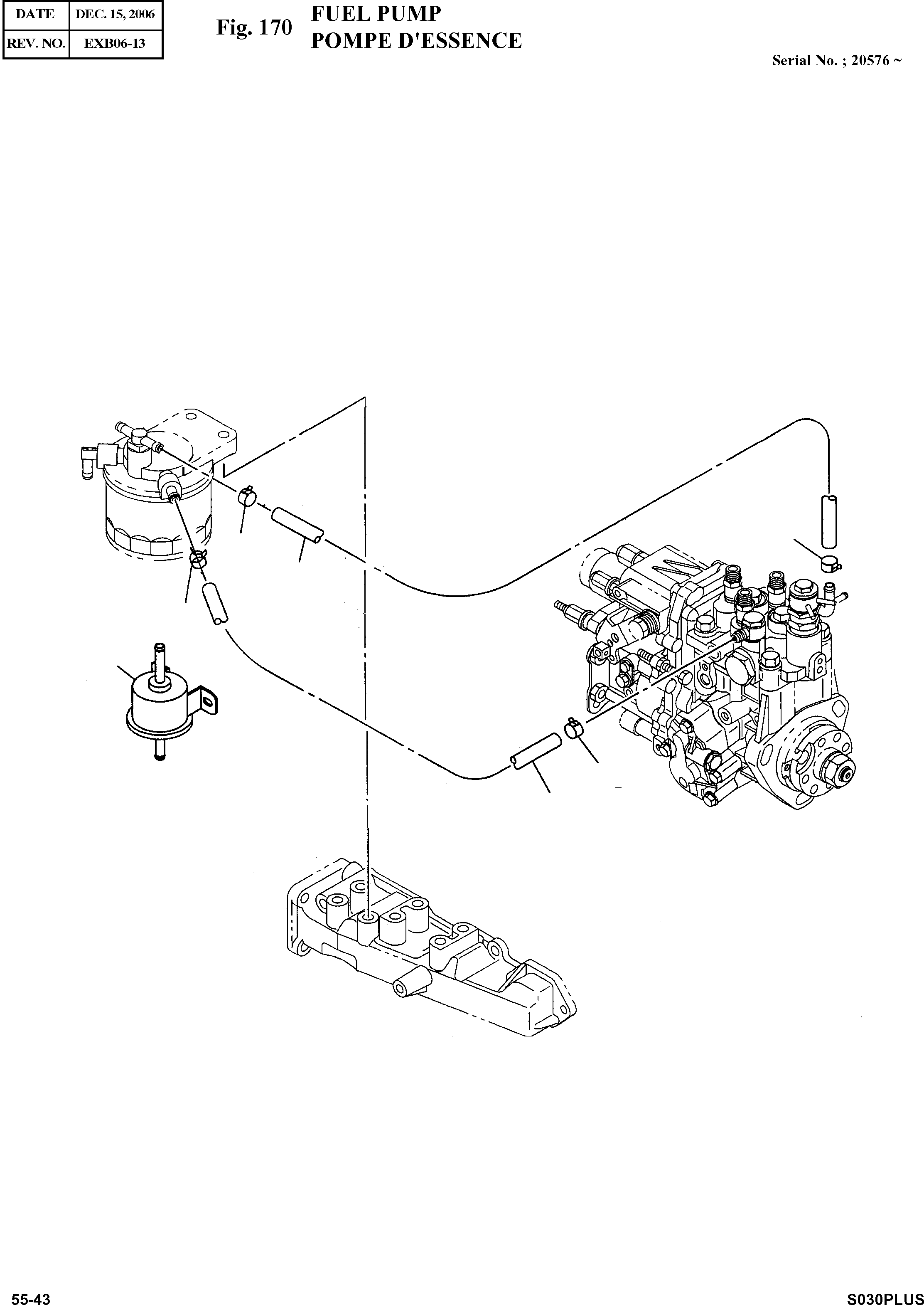 Other: DOOSAN-DAEWOO / SOLAR 030PLUS (S/N. 20001 ~ )(S030p-c) / FUEL PUMP(170 : 170)