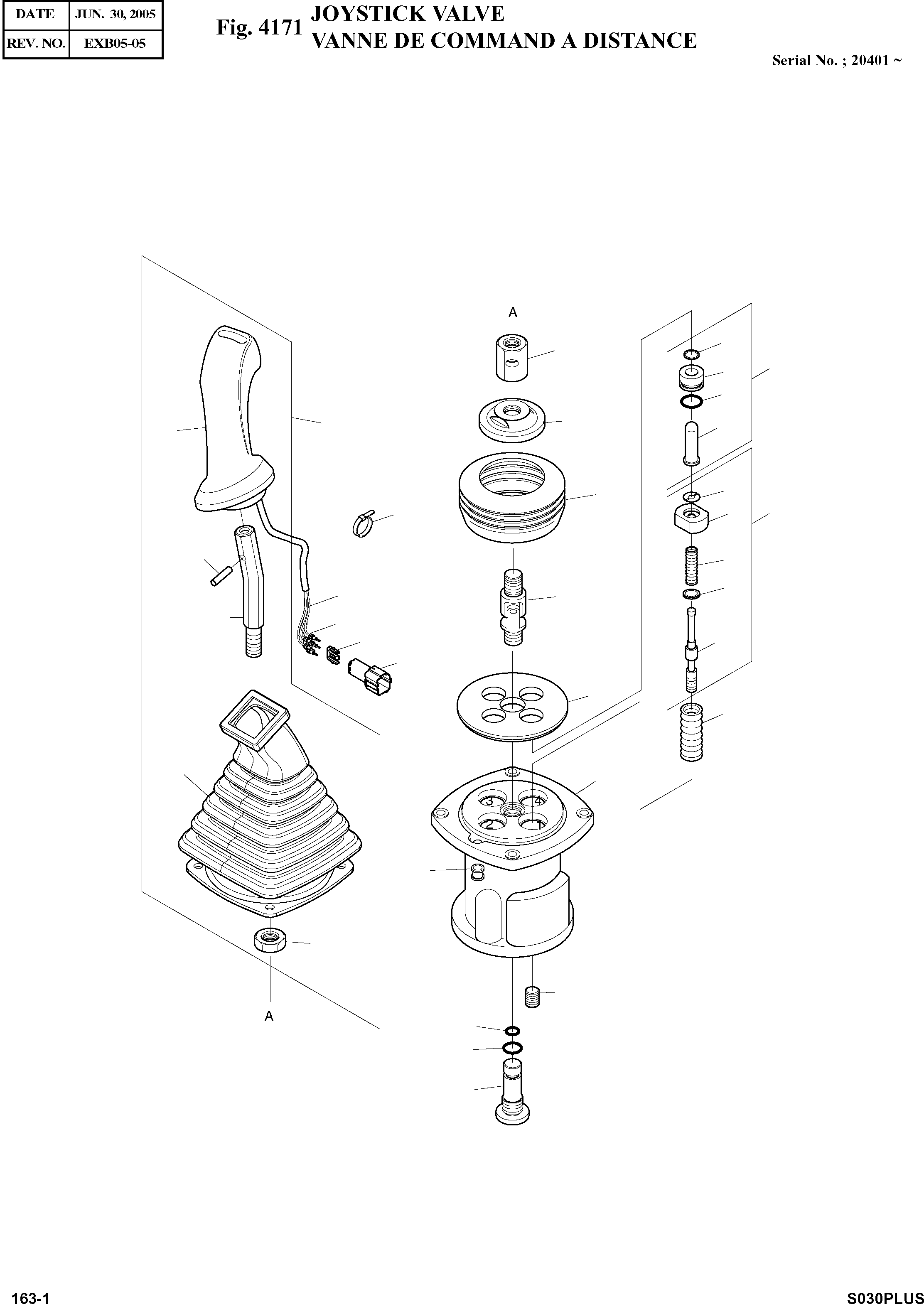 Other: DOOSAN-DAEWOO / SOLAR 030PLUS (S/N. 20001 ~ )(S030p-c) / JOYSTICK VALVE(4171 : 4171)