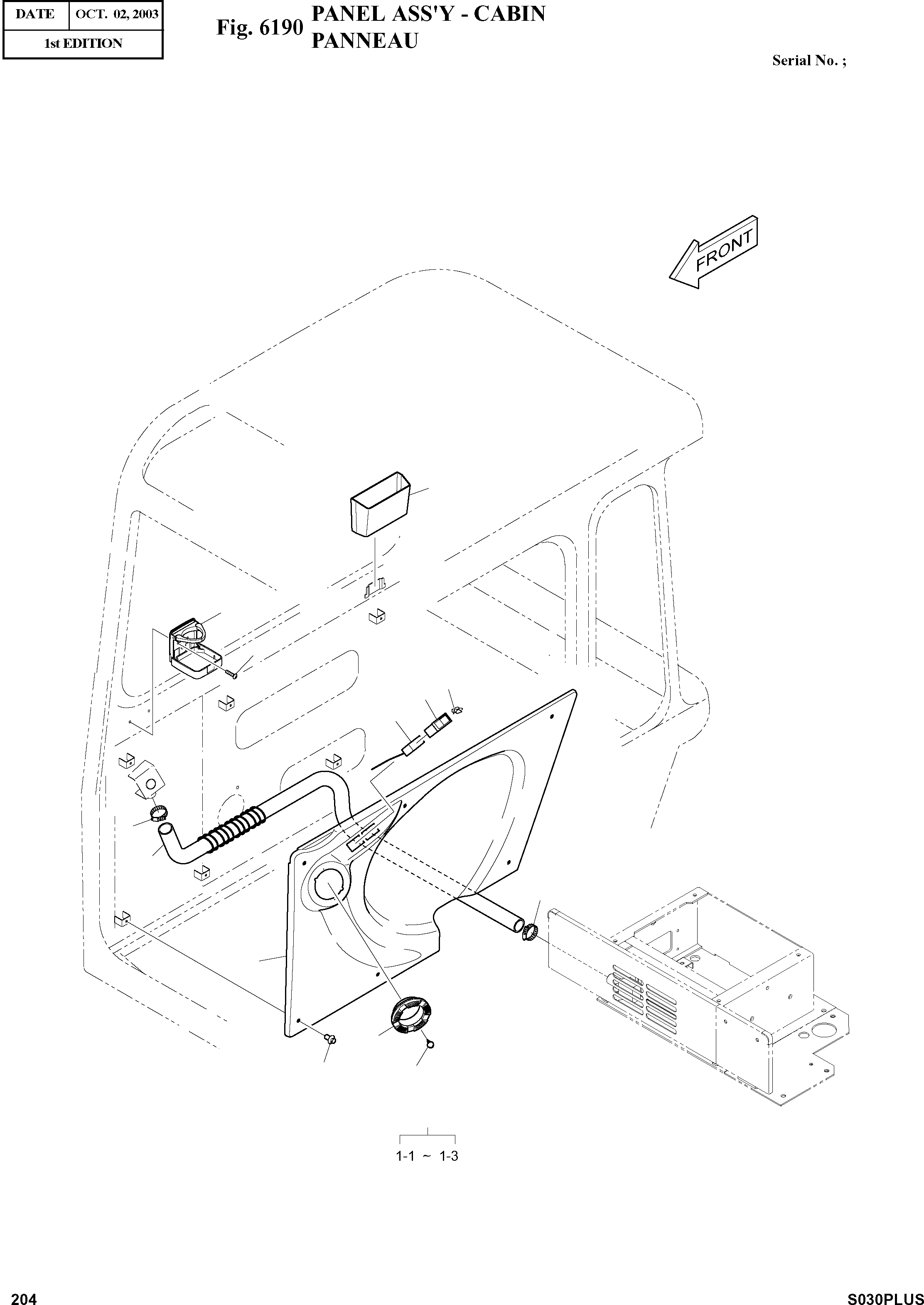 Other: DOOSAN-DAEWOO / SOLAR 030PLUS (S/N. 20001 ~ )(S030p-c) / PANEL ASS
