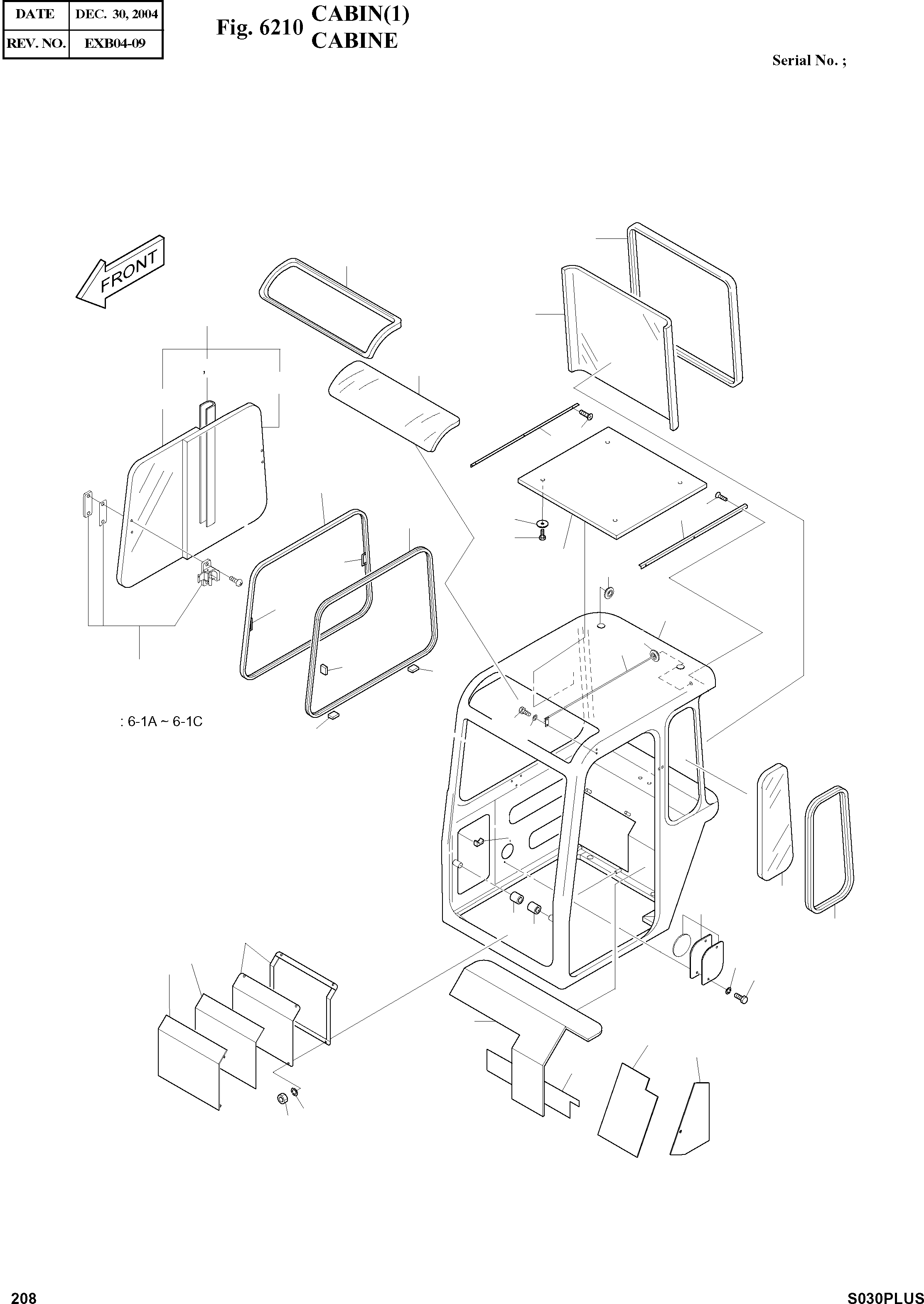 Other: DOOSAN-DAEWOO / SOLAR 030PLUS (S/N. 20001 ~ )(S030p-c) / CABIN(1)(6210 : 6210)