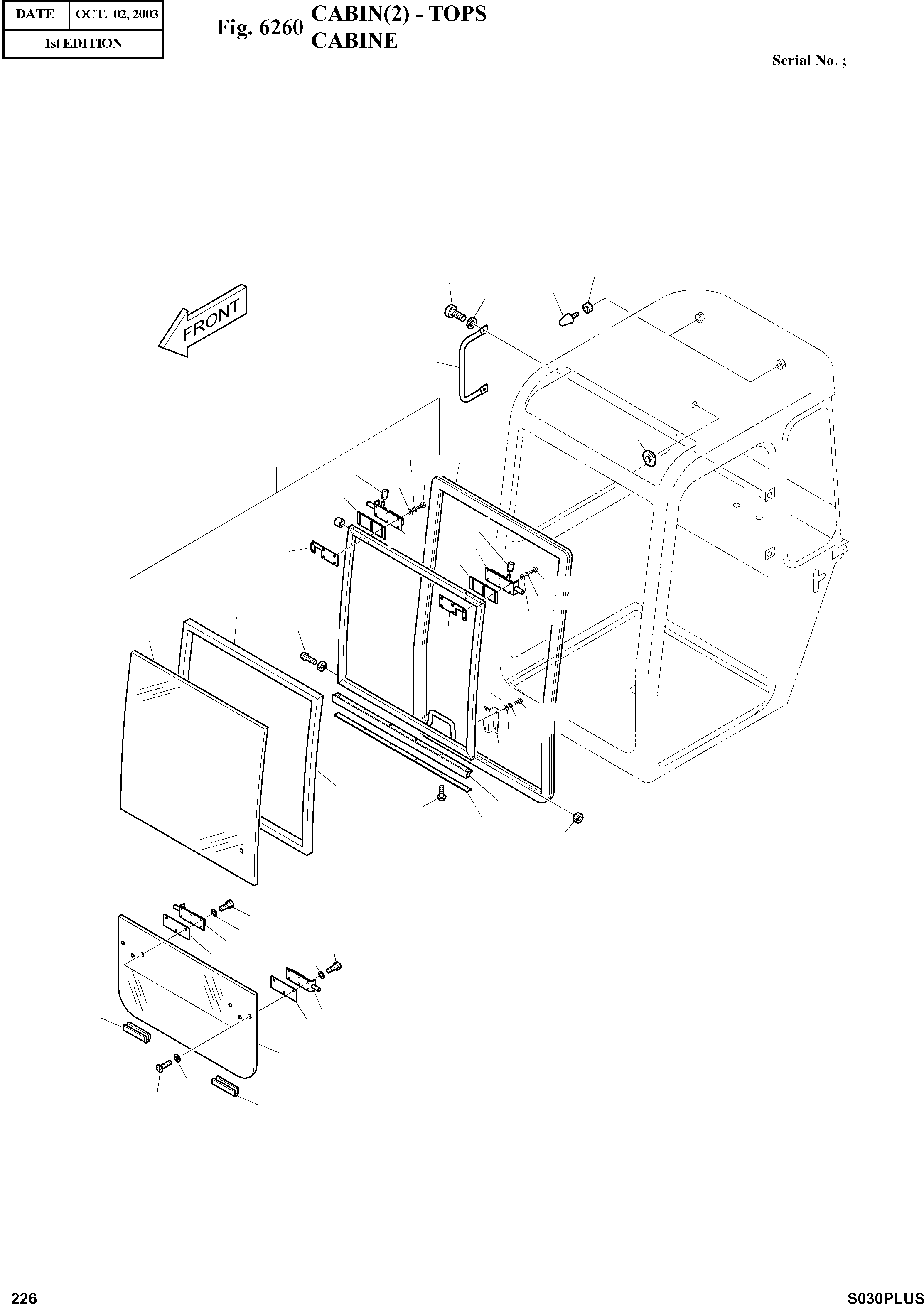 Other: DOOSAN-DAEWOO / SOLAR 030PLUS (S/N. 20001 ~ )(S030p-c) / CABIN(2) - TOPS(6260 : 6260)