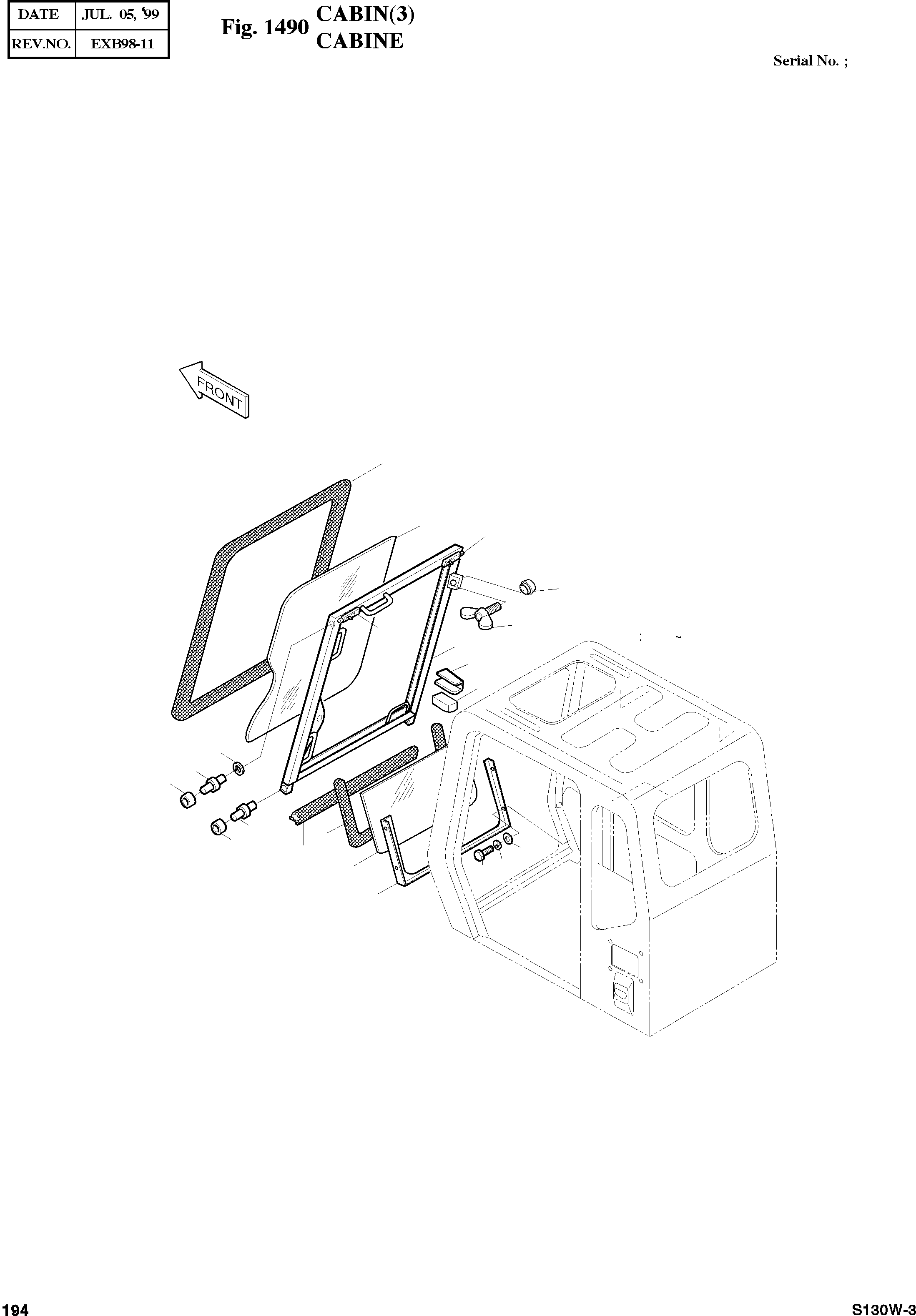 Other: DOOSAN-DAEWOO / SOLAR 130W-III(S130w-3) / CABIN(3)(1490 : 1490)