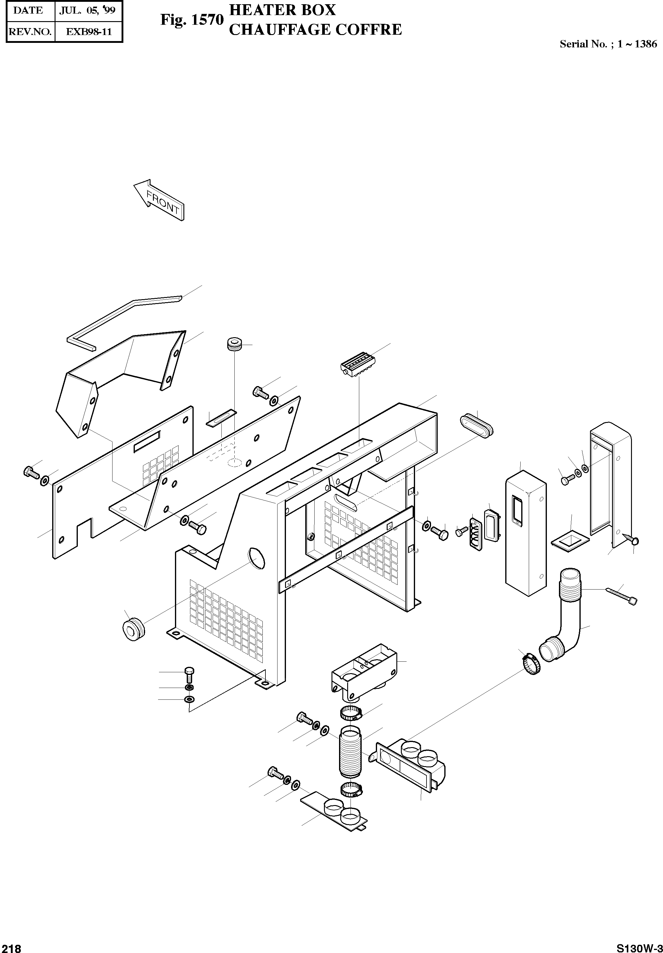 Other: DOOSAN-DAEWOO / SOLAR 130W-III(S130w-3) / HEATER BOX(1570 : 1570)