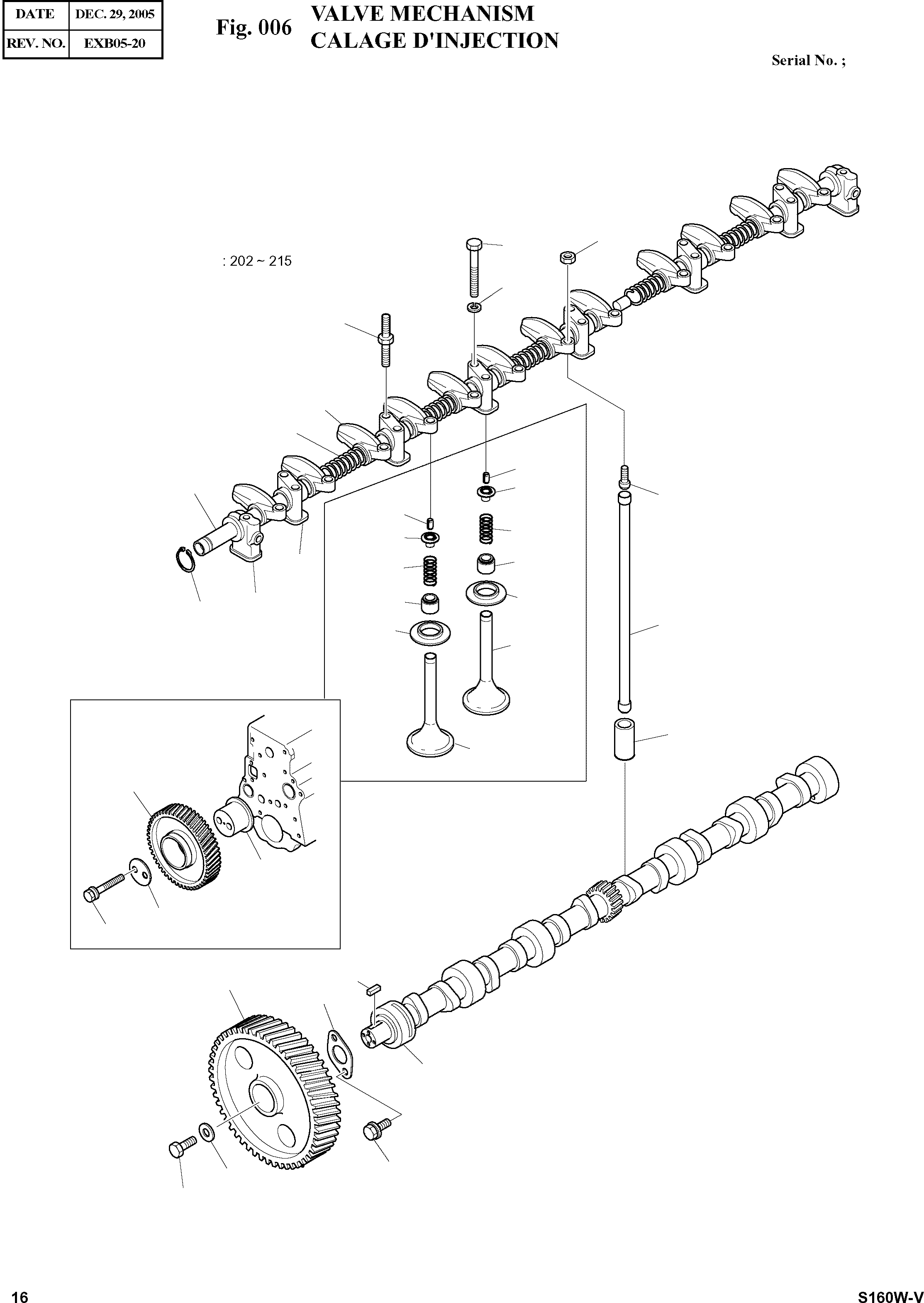 Other: DOOSAN-DAEWOO / SOLAR 160W-V(S160W-V) / VALVE MECHANISM(006 : 006)