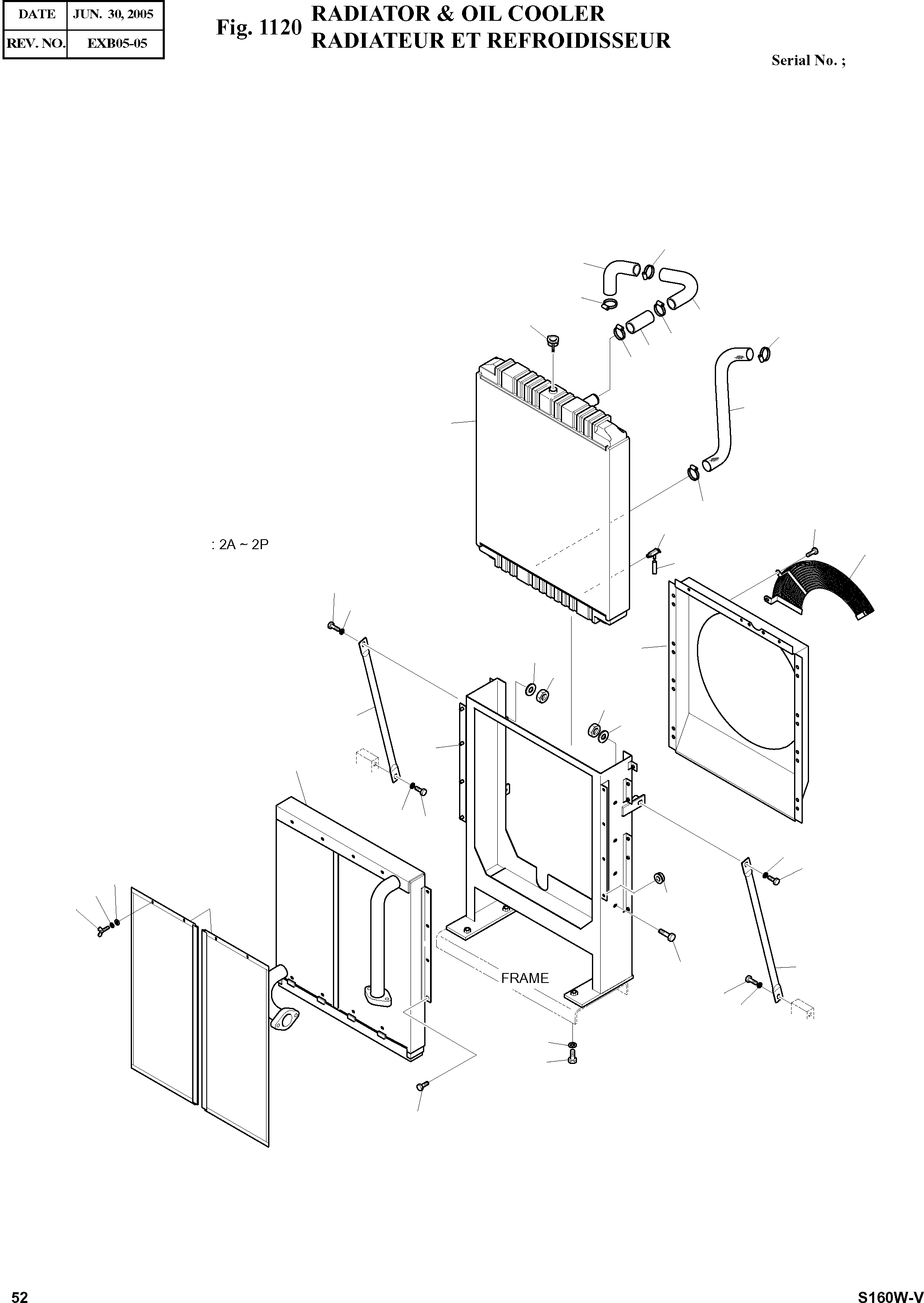 Other: DOOSAN-DAEWOO / SOLAR 160W-V(S160W-V) / RADIATOR & OIL COOLER(1120 : 1120)