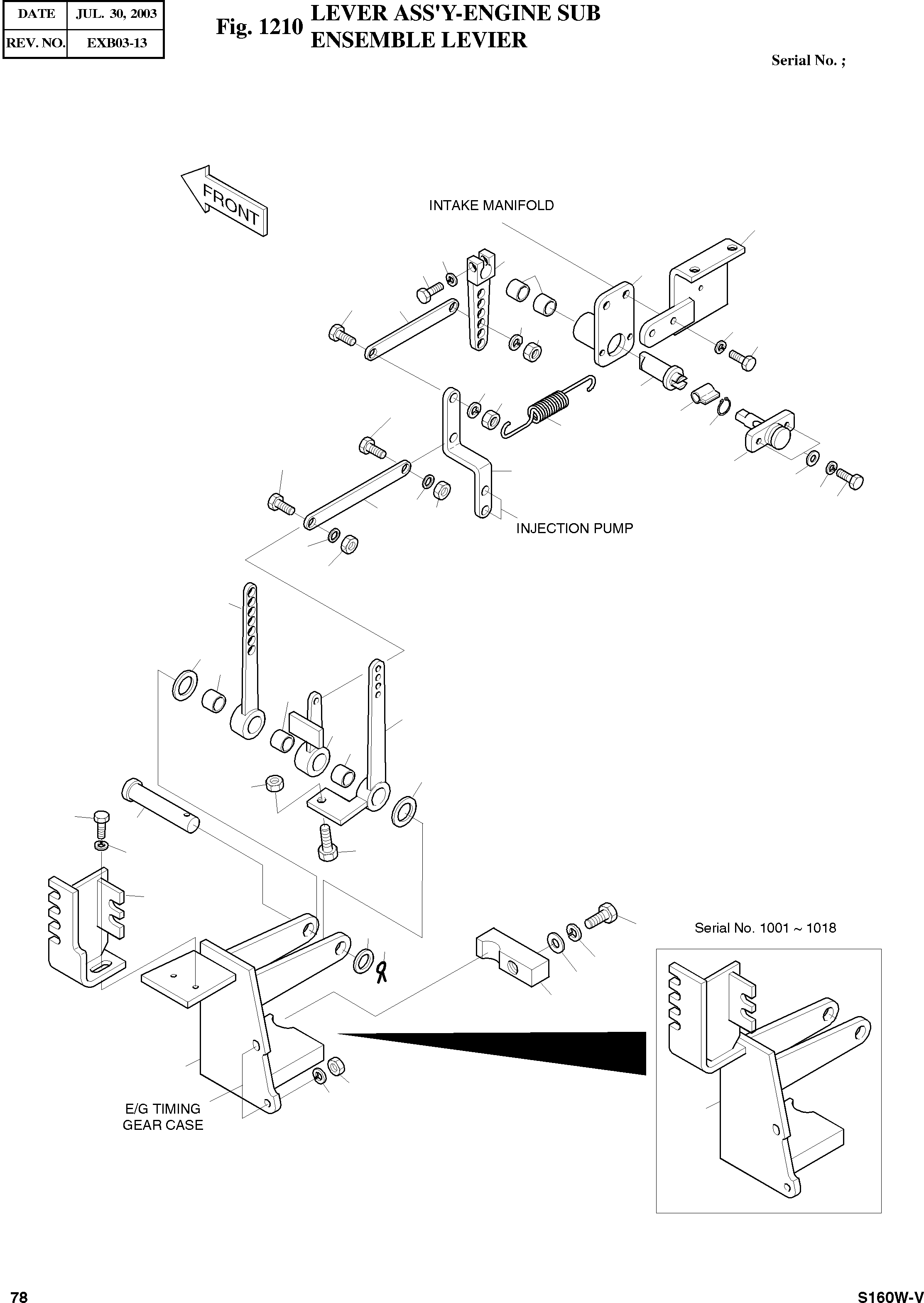Other: DOOSAN-DAEWOO / SOLAR 160W-V(S160W-V) / LEVER ASS