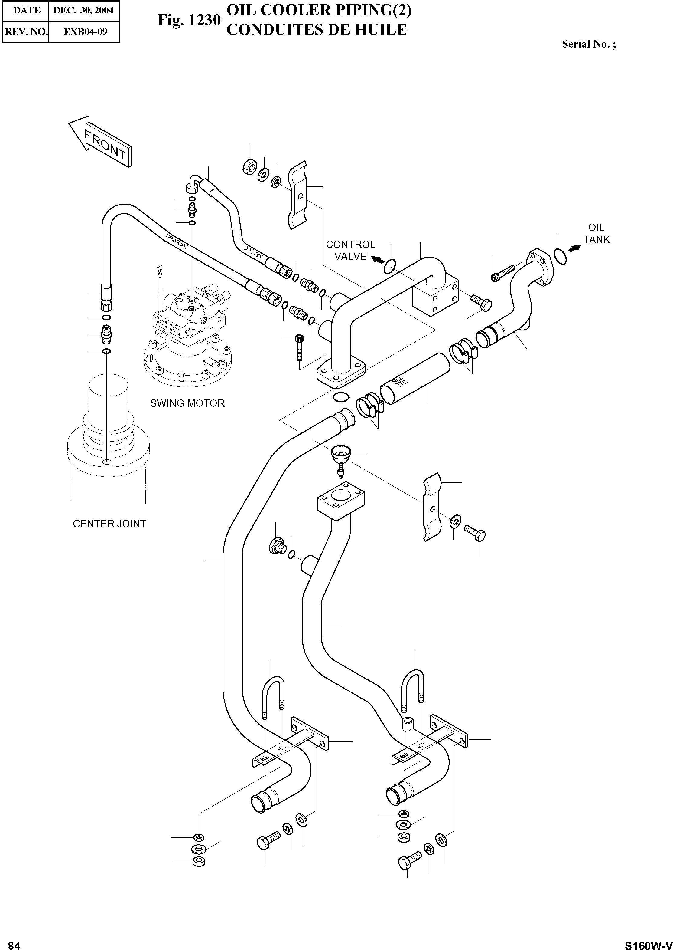 Other: DOOSAN-DAEWOO / SOLAR 160W-V(S160W-V) / OIL COOLER PIPING(2)(1230 : 1230)