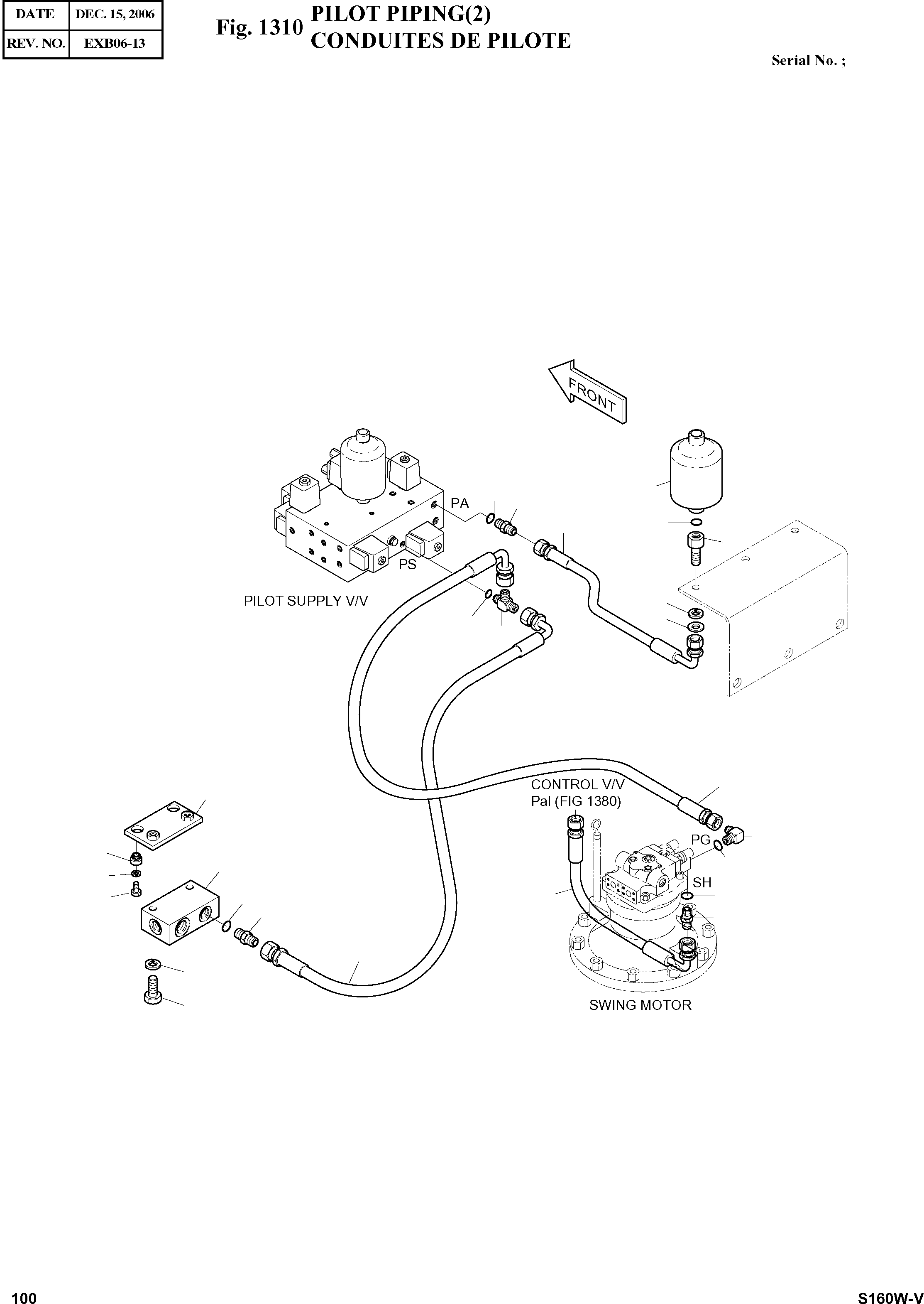 Other: DOOSAN-DAEWOO / SOLAR 160W-V(S160W-V) / PILOT PIPING(2)(1310 : 1310)