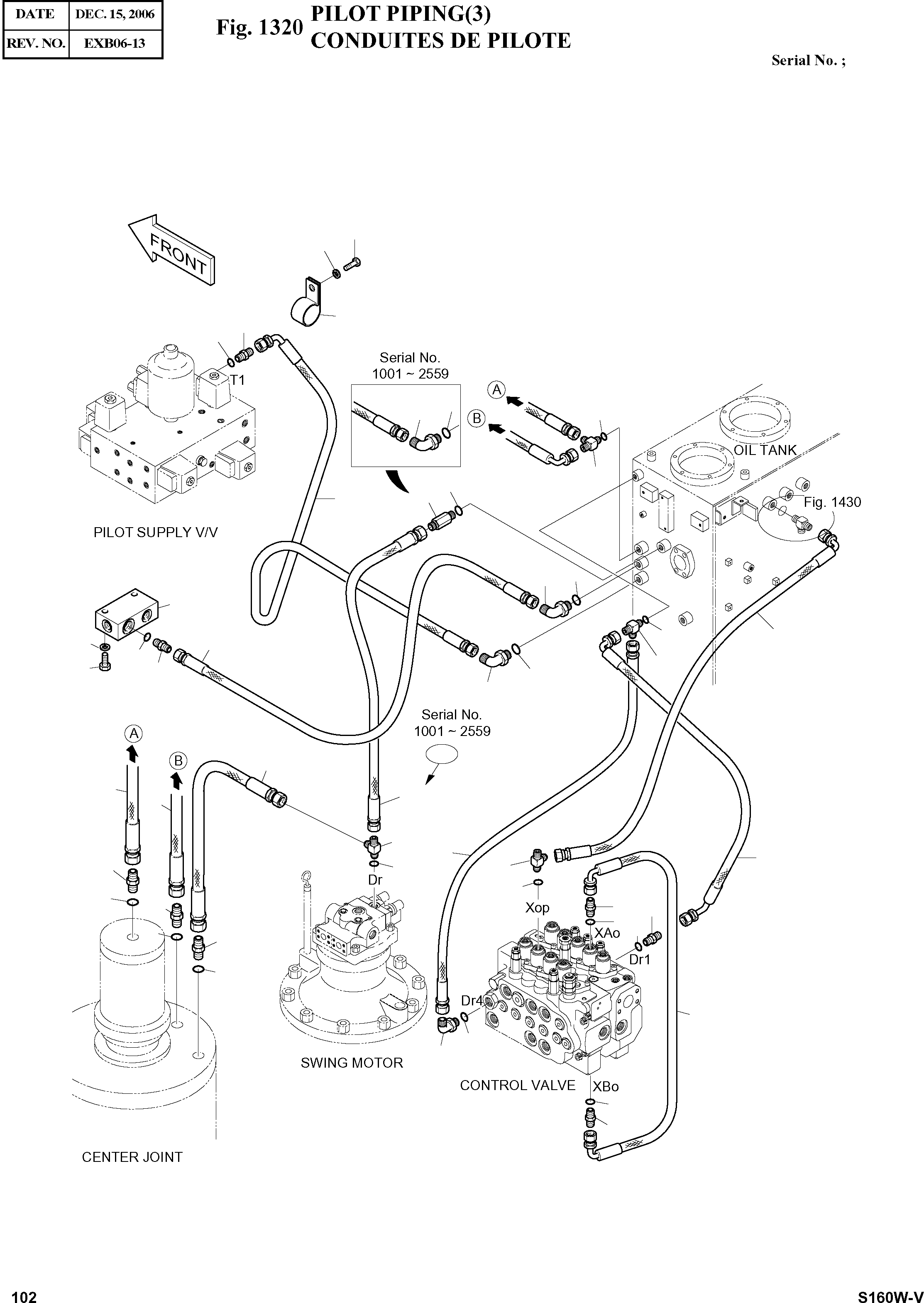 Other: DOOSAN-DAEWOO / SOLAR 160W-V(S160W-V) / PILOT PIPING(3)(1320 : 1320)