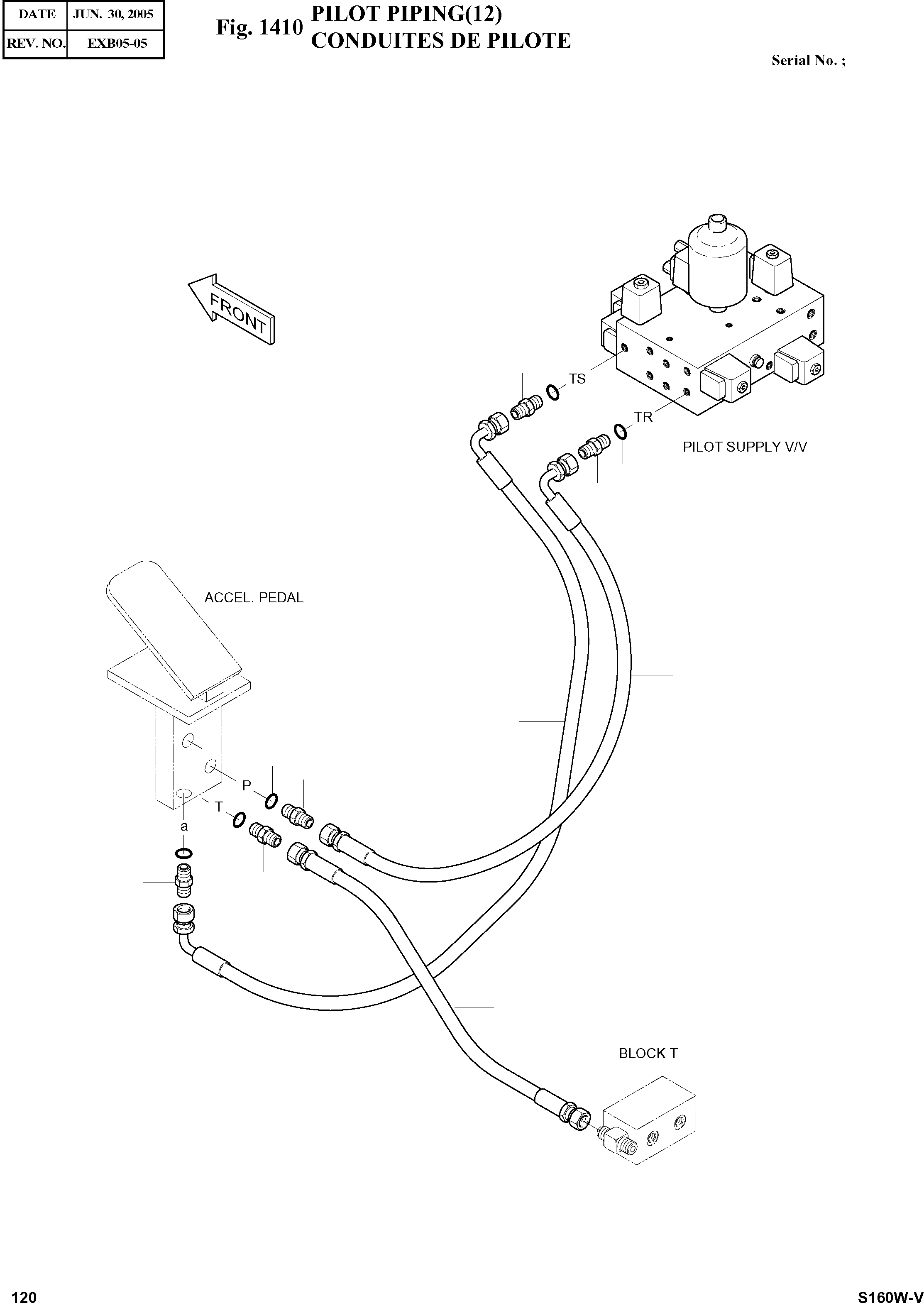 Other: DOOSAN-DAEWOO / SOLAR 160W-V(S160W-V) / PILOT PIPING(12)(1410 : 1410)
