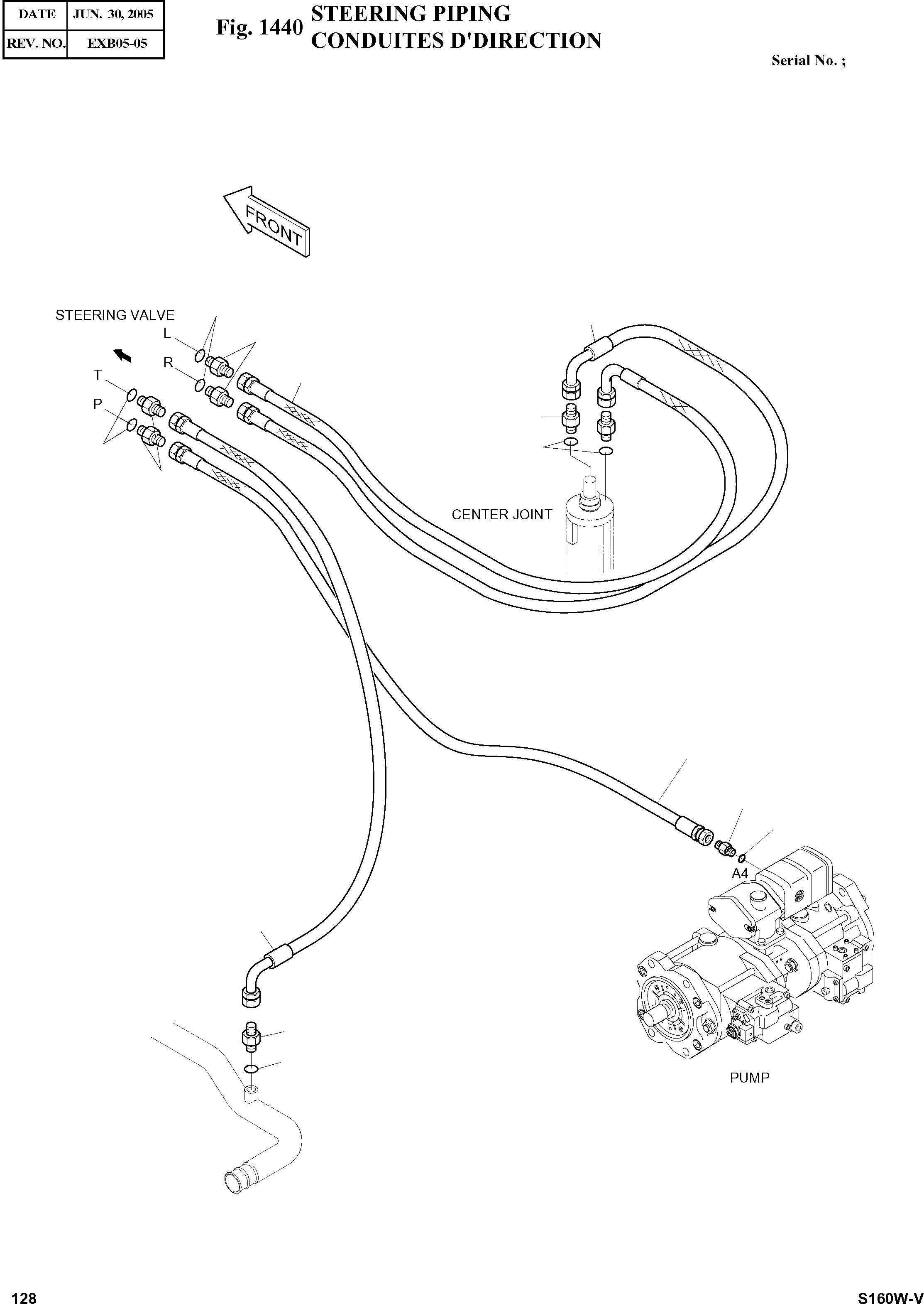 Other: DOOSAN-DAEWOO / SOLAR 160W-V(S160W-V) / STEERING PIPING(1440 : 1440)