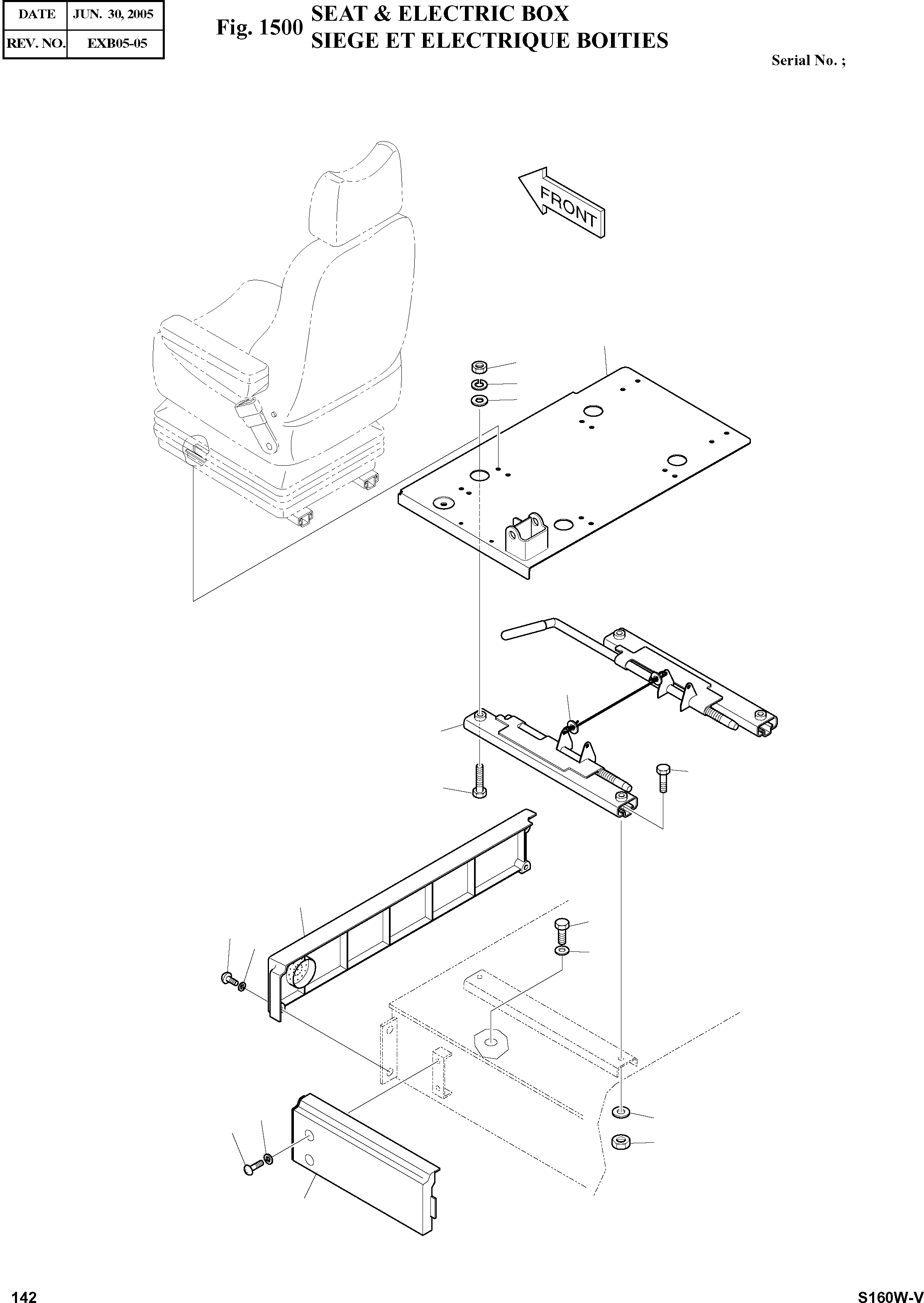 Other: DOOSAN-DAEWOO / SOLAR 160W-V(S160W-V) / SEAT & ELECTRIC BOX(1500 : 1500)
