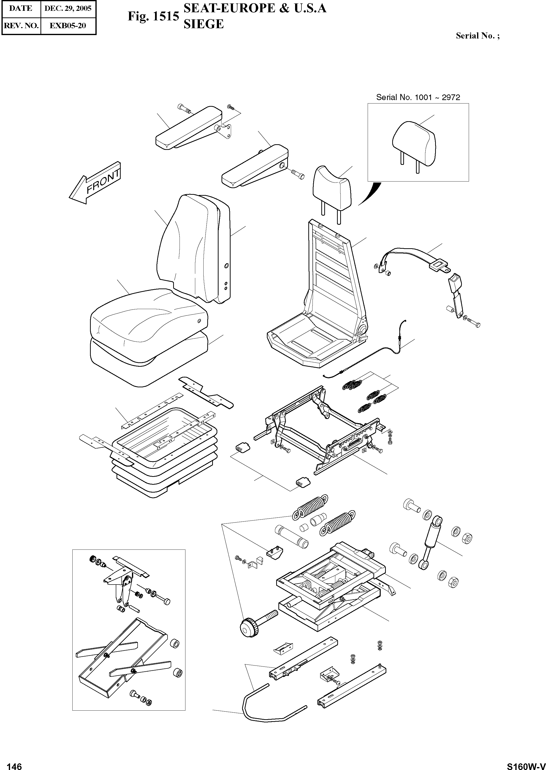Other: DOOSAN-DAEWOO / SOLAR 160W-V(S160W-V) / SEAT-EUROPE & U.S.A(1515 : 1515)