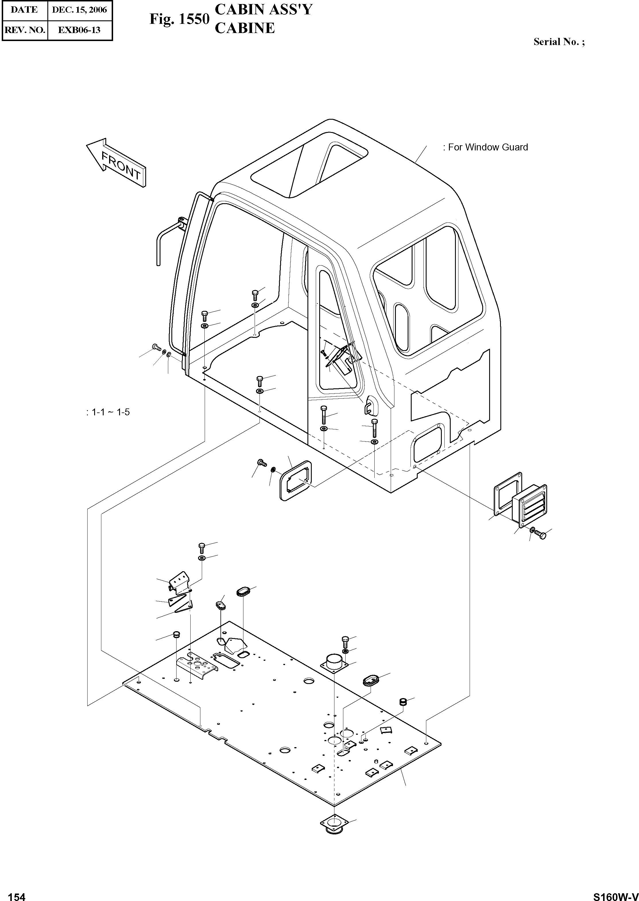 Other: DOOSAN-DAEWOO / SOLAR 160W-V(S160W-V) / CABIN ASS