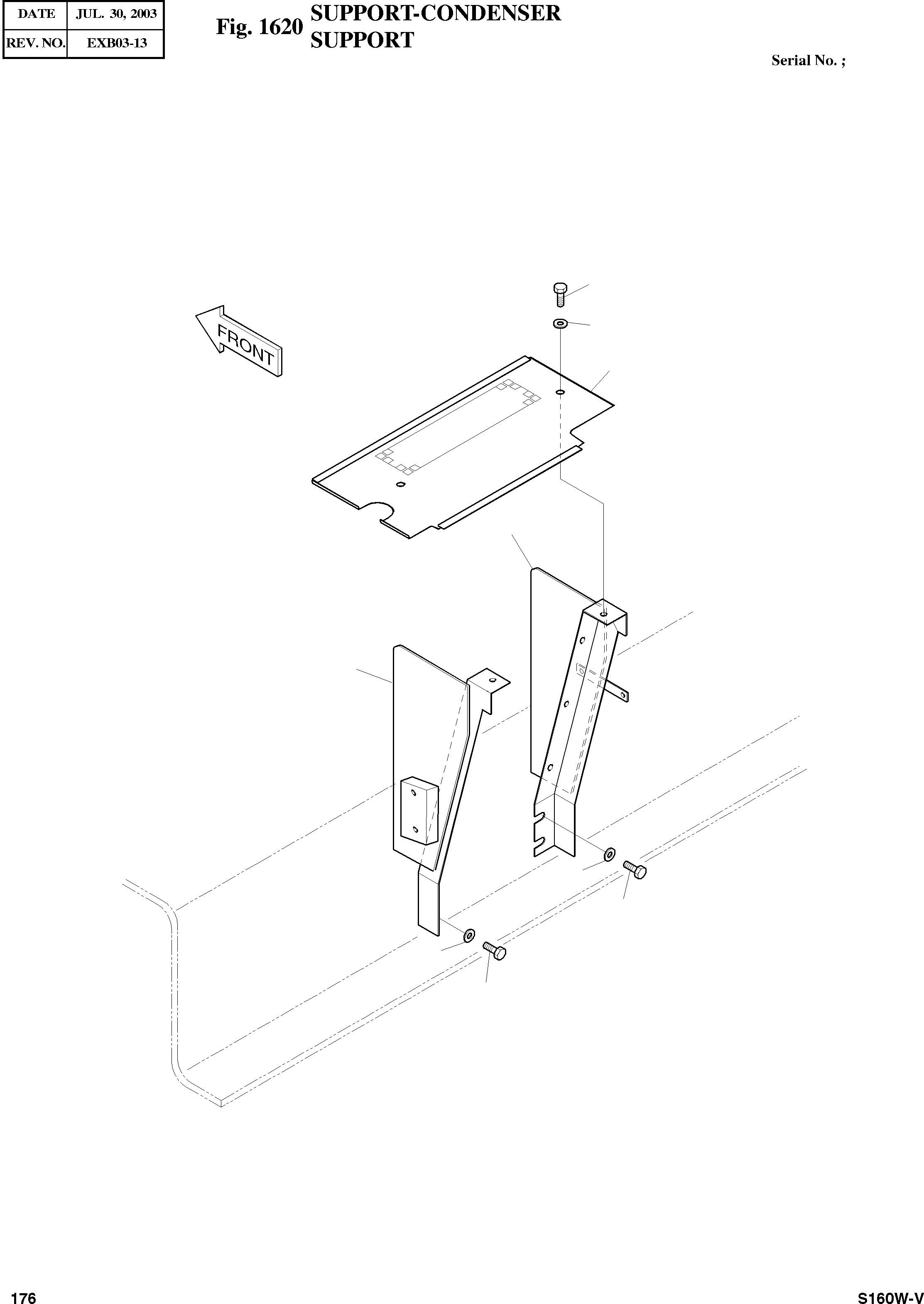 Other: DOOSAN-DAEWOO / SOLAR 160W-V(S160W-V) / SUPPORT-CONDENSER(1620 : 1620)