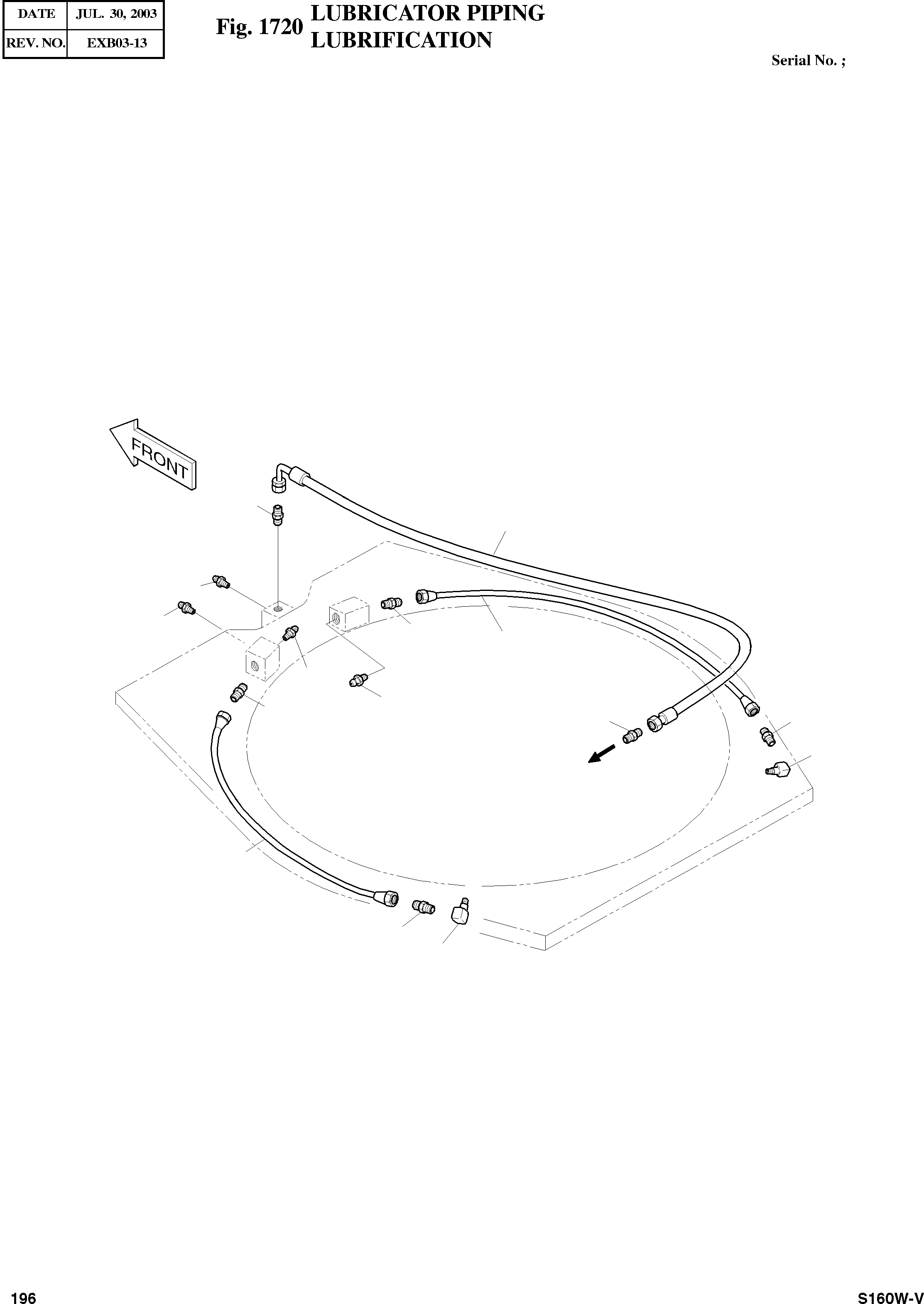 Other: DOOSAN-DAEWOO / SOLAR 160W-V(S160W-V) / LUBRICATOR PIPING(1720 : 1720)