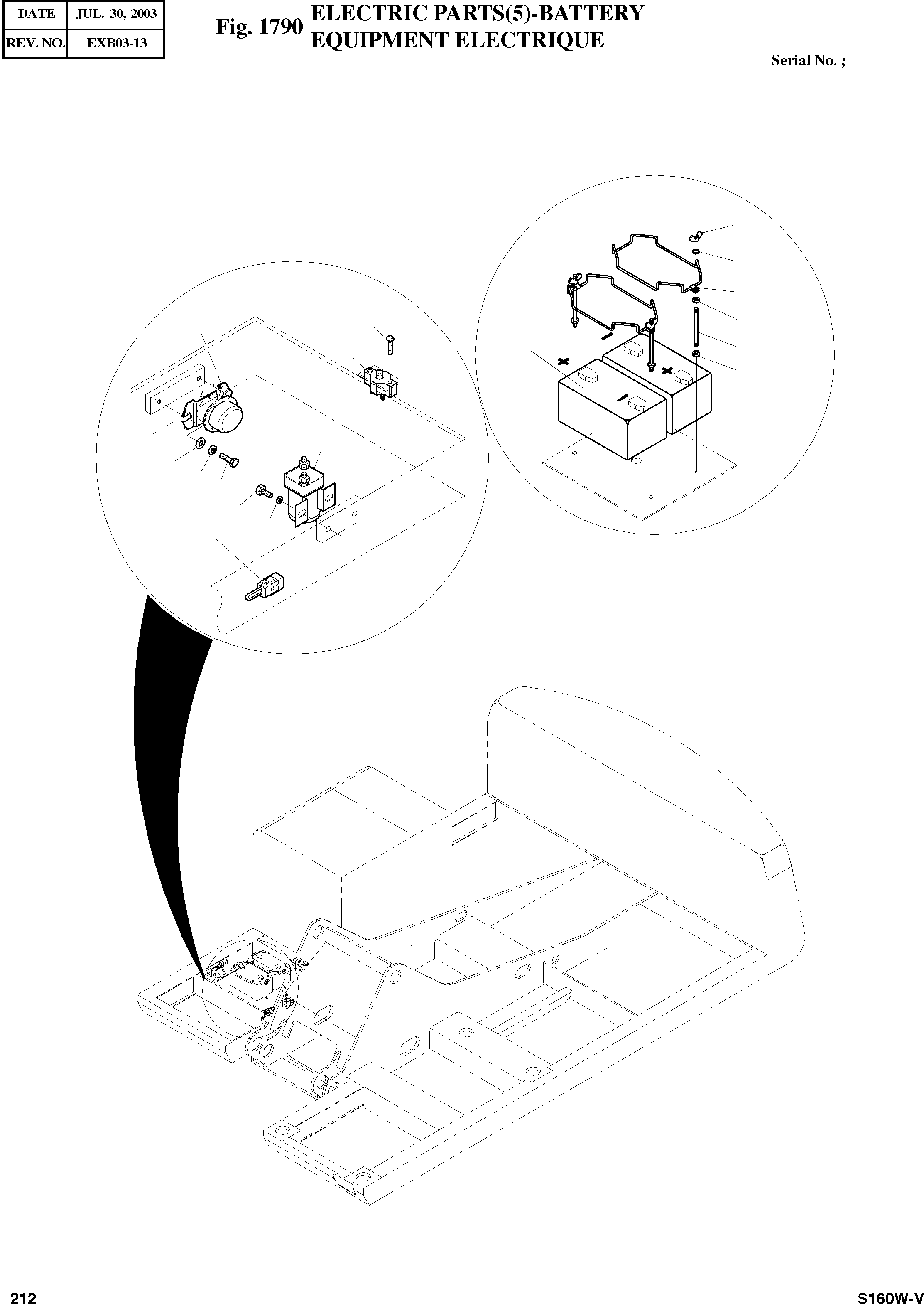 Other: DOOSAN-DAEWOO / SOLAR 160W-V(S160W-V) / ELECTRIC PARTS(5)-BATTERY(1790 : 1790)