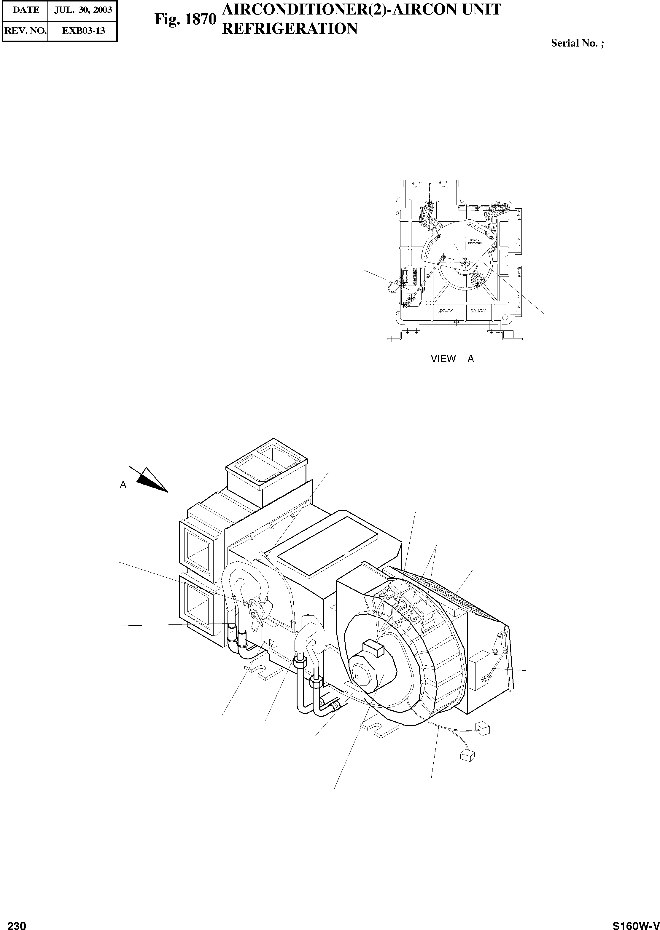 Other: DOOSAN-DAEWOO / SOLAR 160W-V(S160W-V) / AIRCONDITIONER(2)-AIRCON UNIT(1870 : 1870)