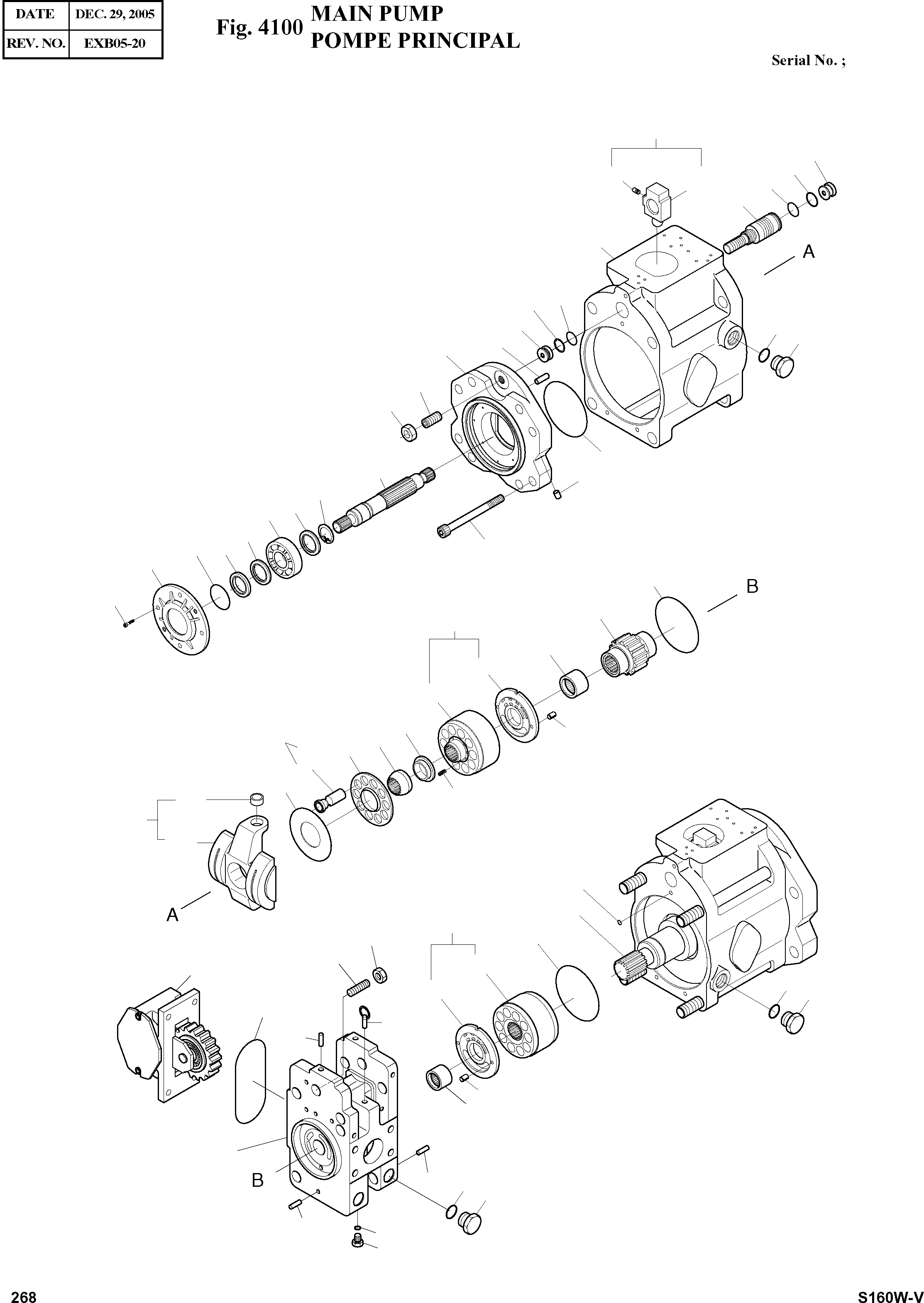 Other: DOOSAN-DAEWOO / SOLAR 160W-V(S160W-V) / MAIN PUMP(4100 : 4100)