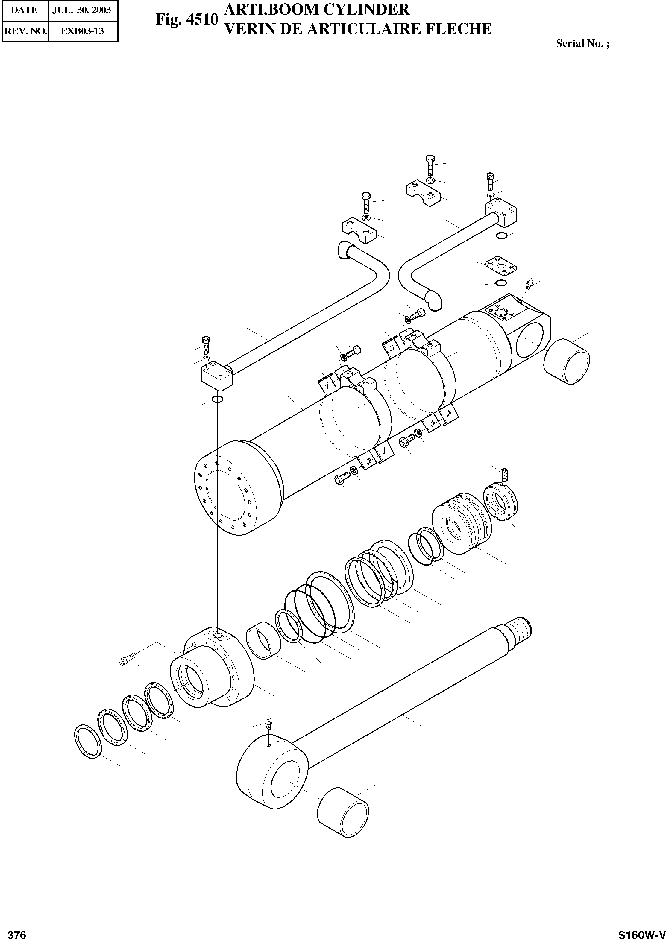 Other: DOOSAN-DAEWOO / SOLAR 160W-V(S160W-V) / ARTI.BOOM CYLINDER(4510 : 4510)