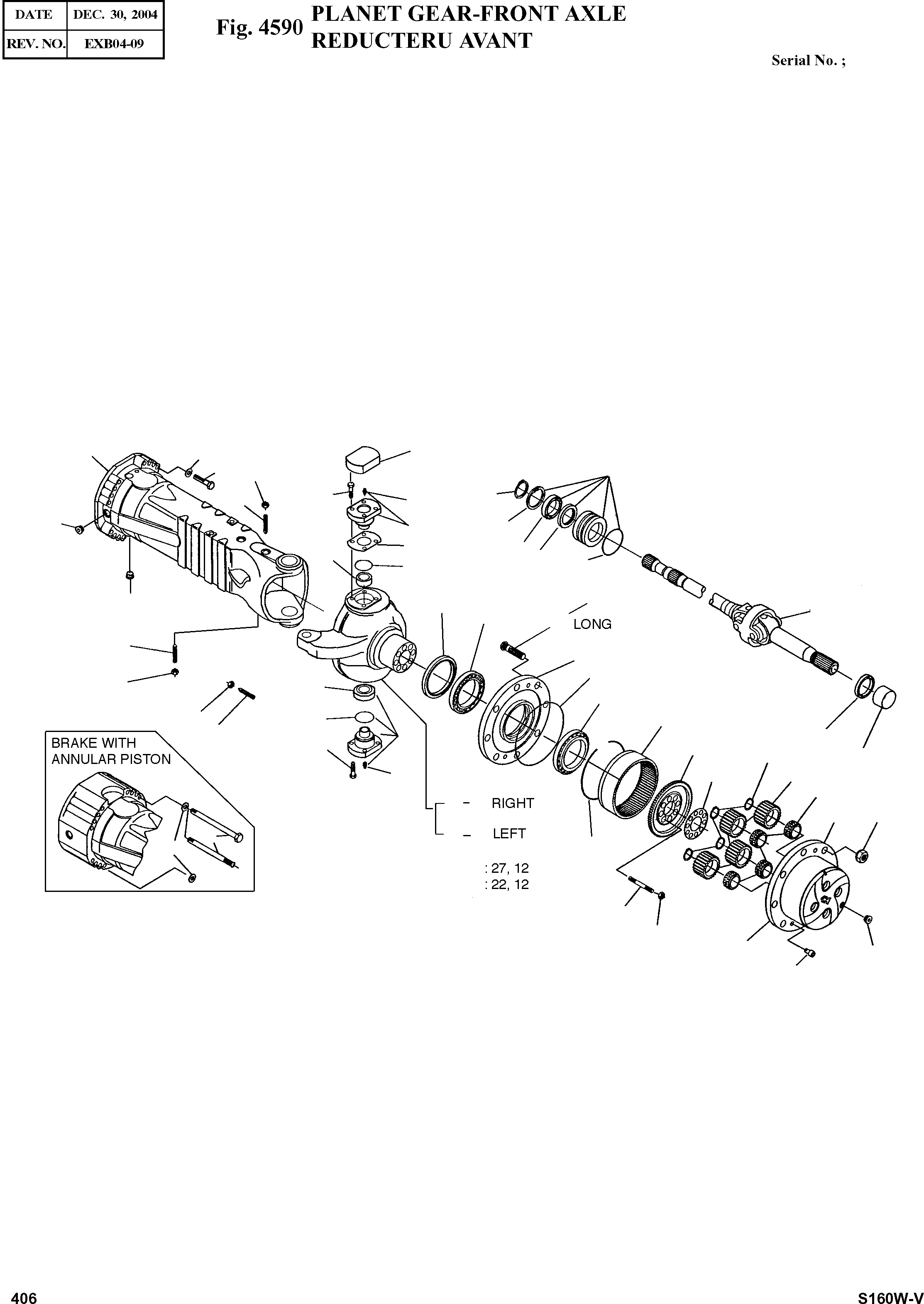 Other: DOOSAN-DAEWOO / SOLAR 160W-V(S160W-V) / PLANET GEAR-FRONT AXLE(4590 : 4590)