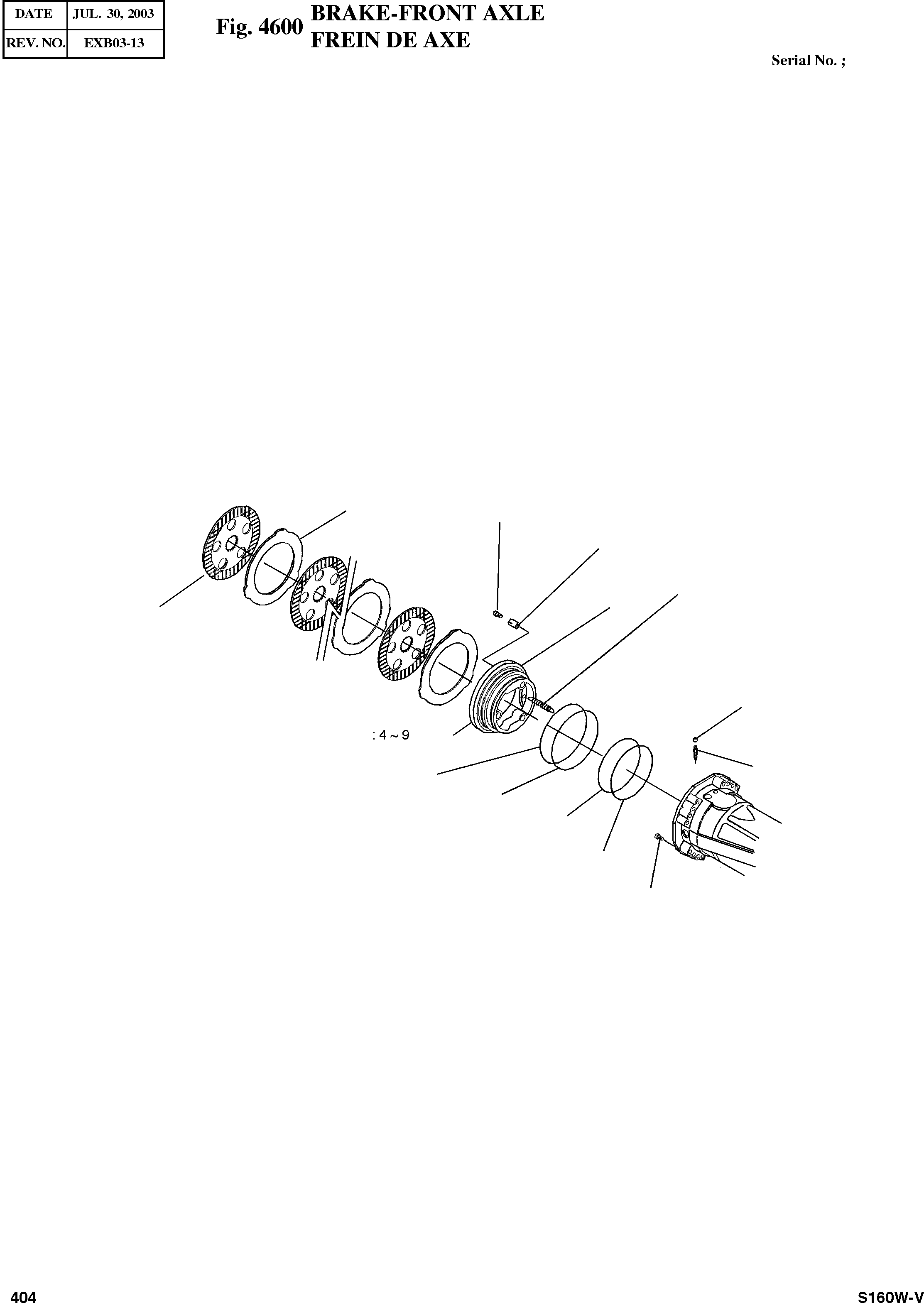Other: DOOSAN-DAEWOO / SOLAR 160W-V(S160W-V) / BRAKE-FRONT AXLE(4600 : 4600)