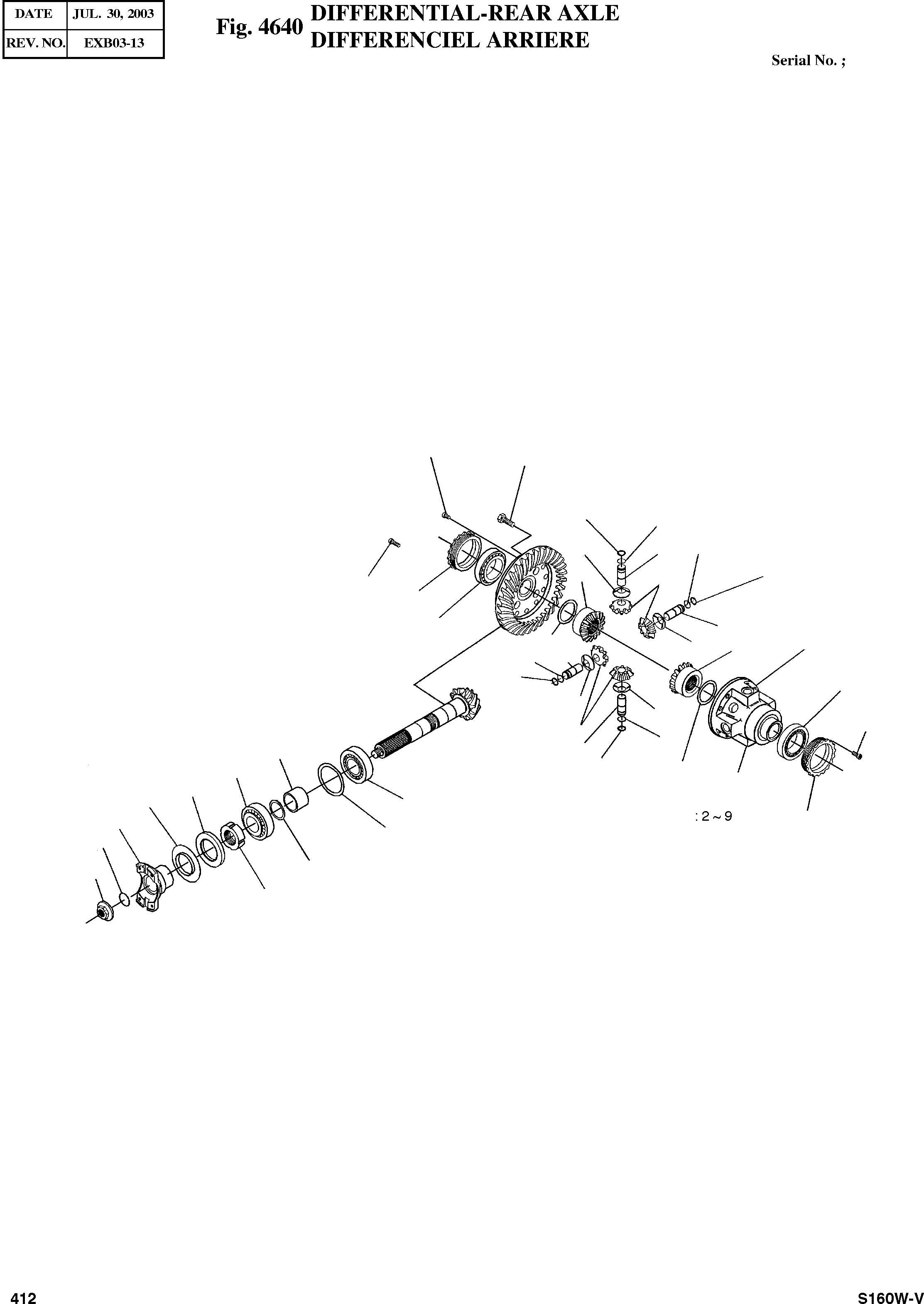 Other: DOOSAN-DAEWOO / SOLAR 160W-V(S160W-V) / DIFFERENTIAL-REAR AXLE(4640 : 4640)