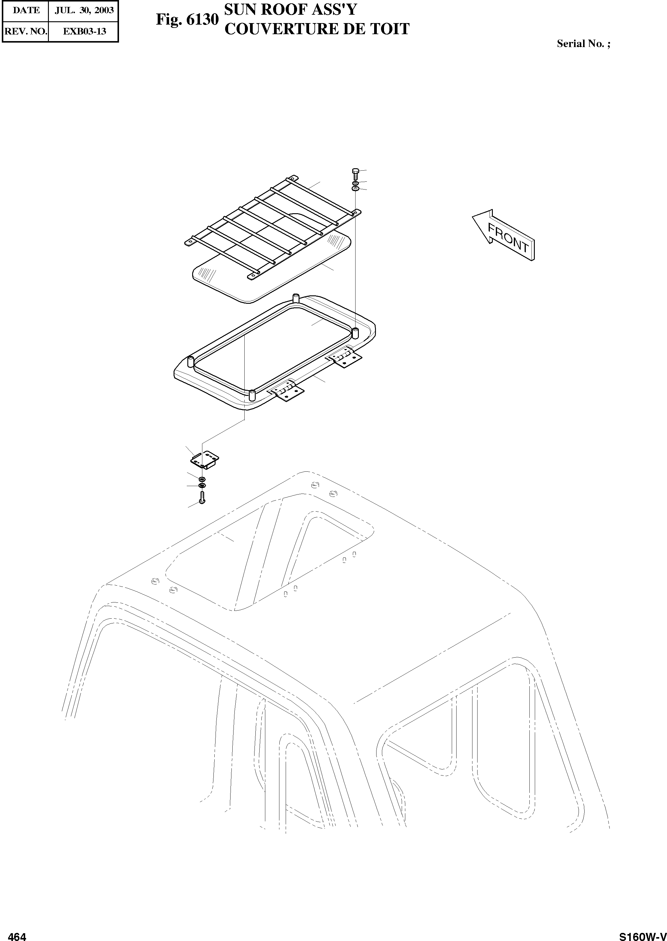 Other: DOOSAN-DAEWOO / SOLAR 160W-V(S160W-V) / SUN ROOF ASS