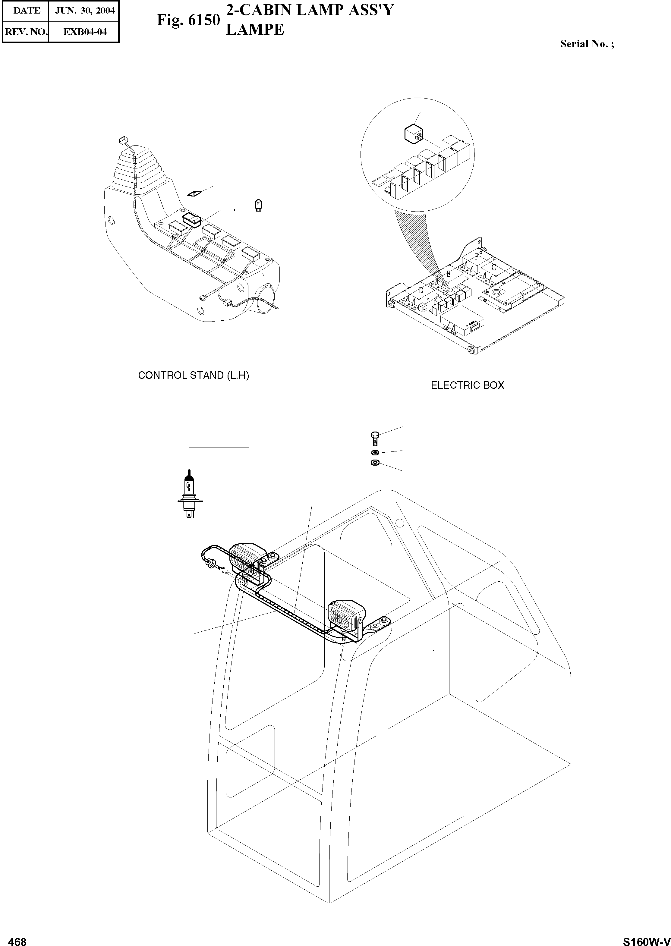 Other: DOOSAN-DAEWOO / SOLAR 160W-V(S160W-V) / 2-CABIN LAMP ASS
